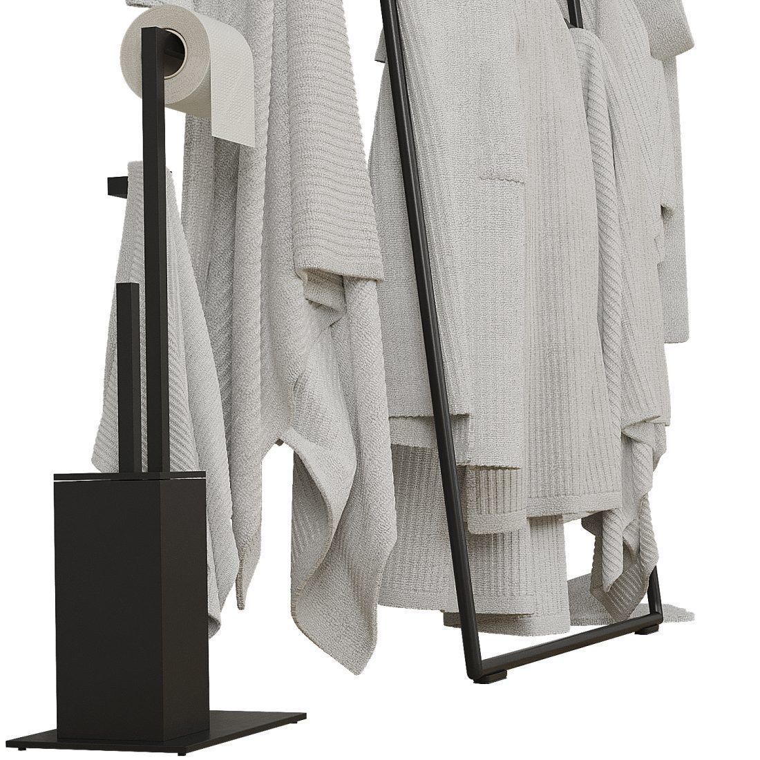 Decorative bathroom set 201 3D model_2