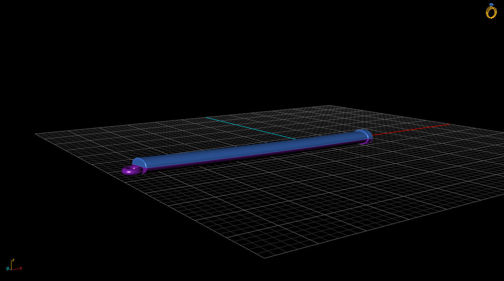 Katana in sheath pendant 3D print model_7