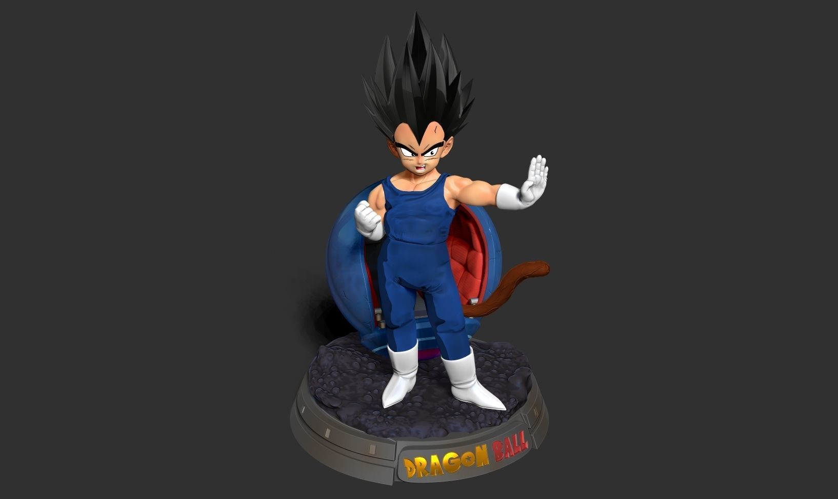 Young Vegeta 3D print model_19