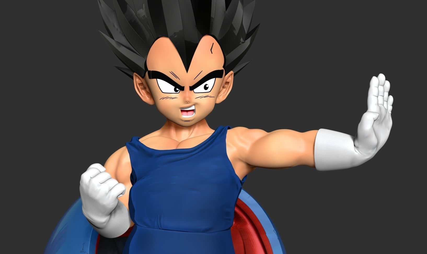 Young Vegeta 3D print model_6