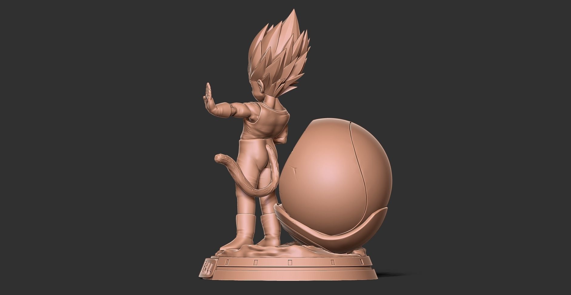 Young Vegeta 3D print model_9