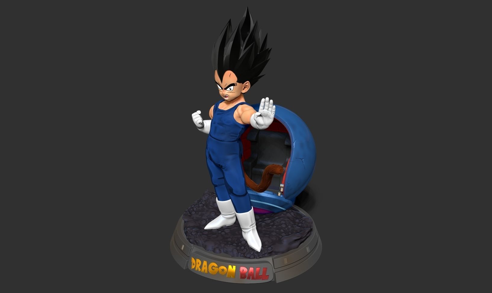 Young Vegeta 3D print model_17