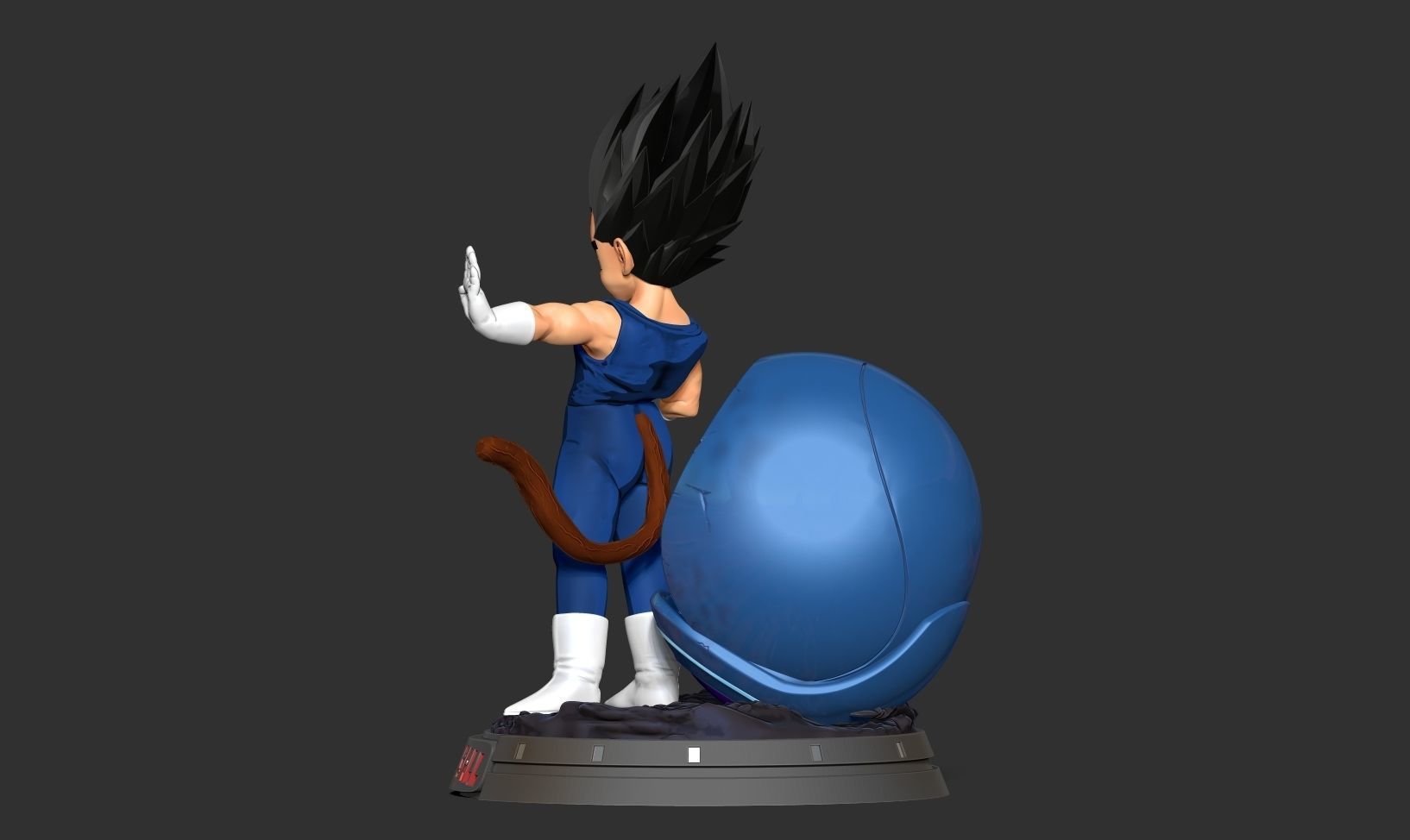 Young Vegeta 3D print model_8