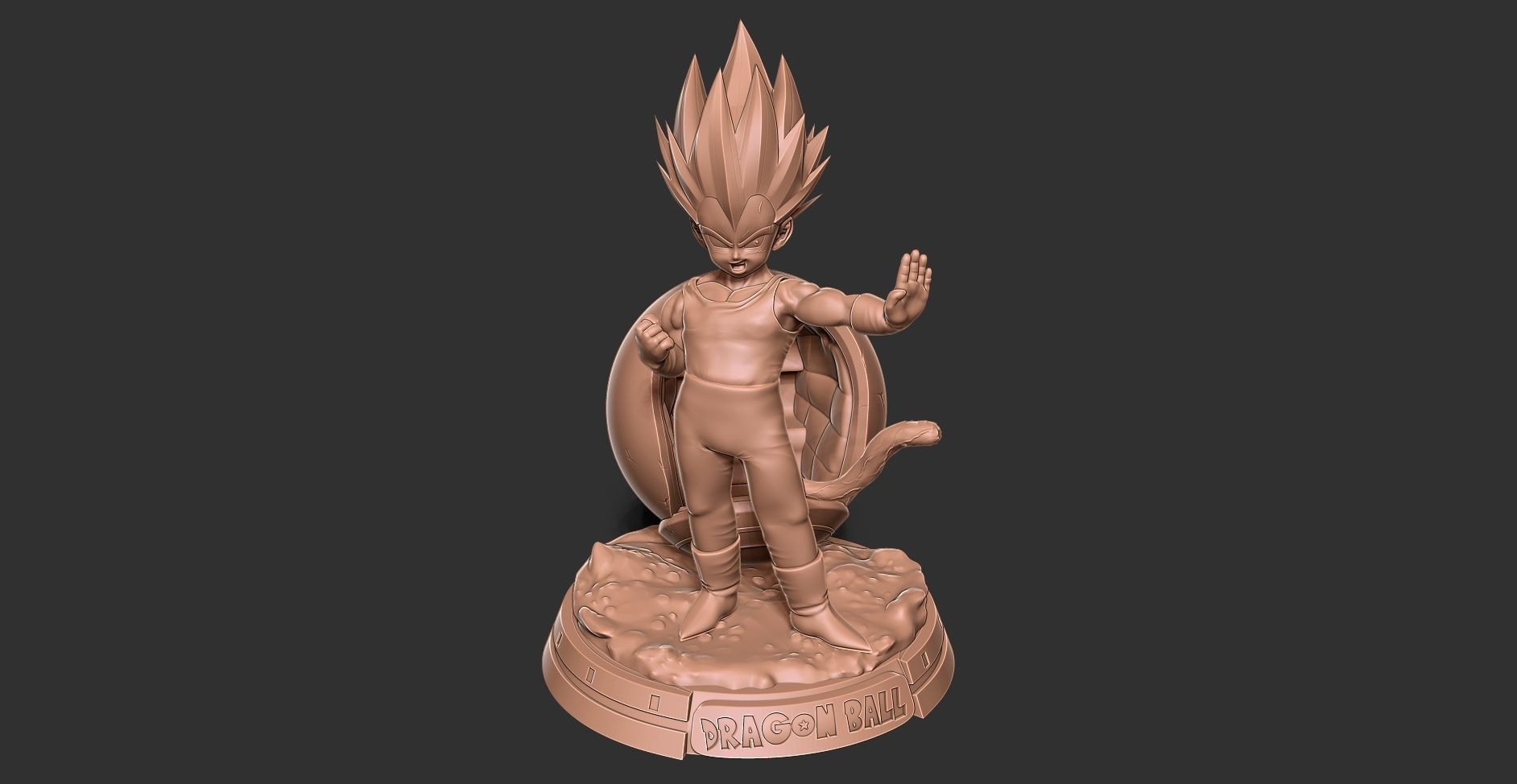 Young Vegeta 3D print model_18