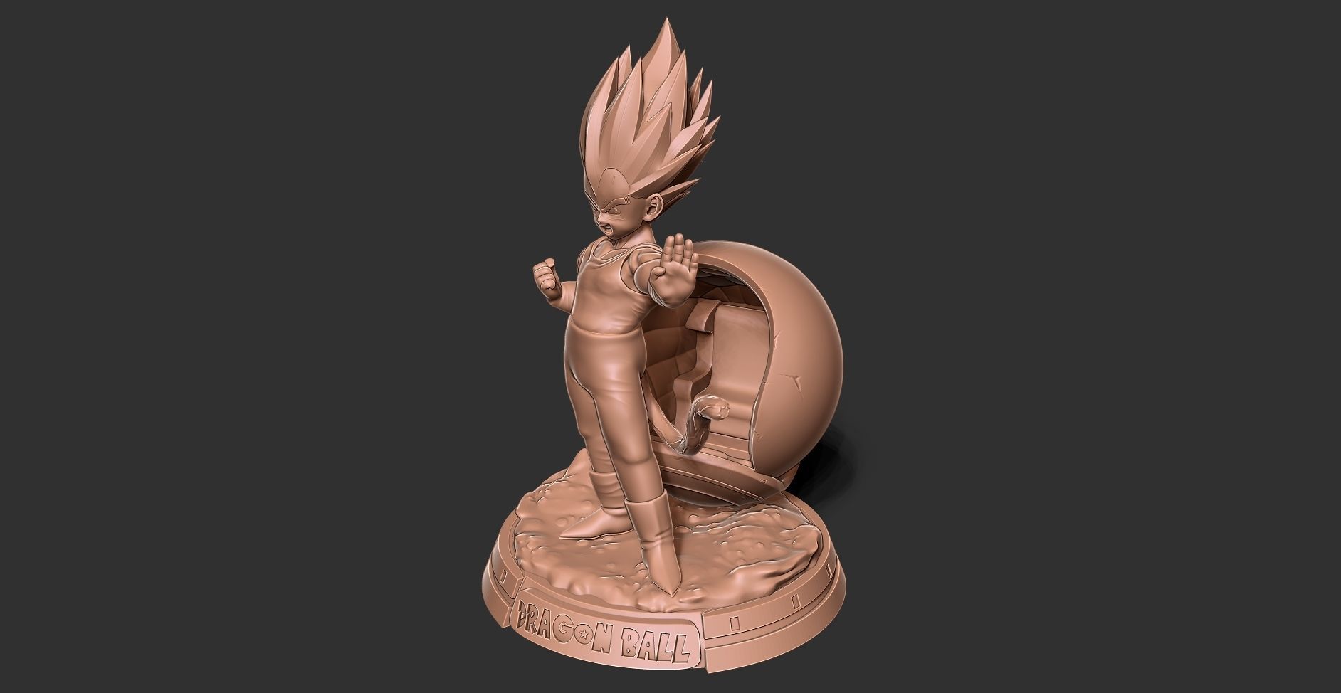 Young Vegeta 3D print model_20