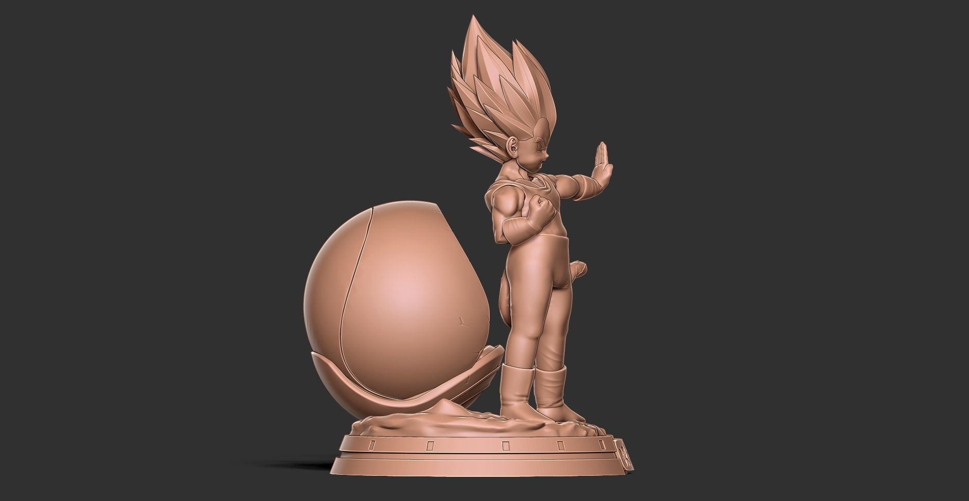 Young Vegeta 3D print model_14