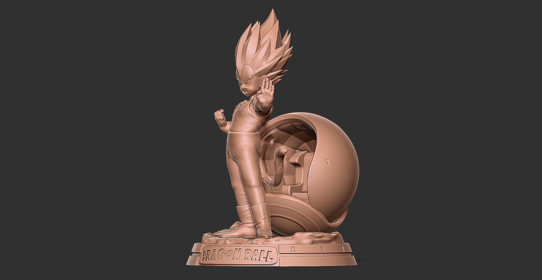 Young Vegeta 3D print model_16