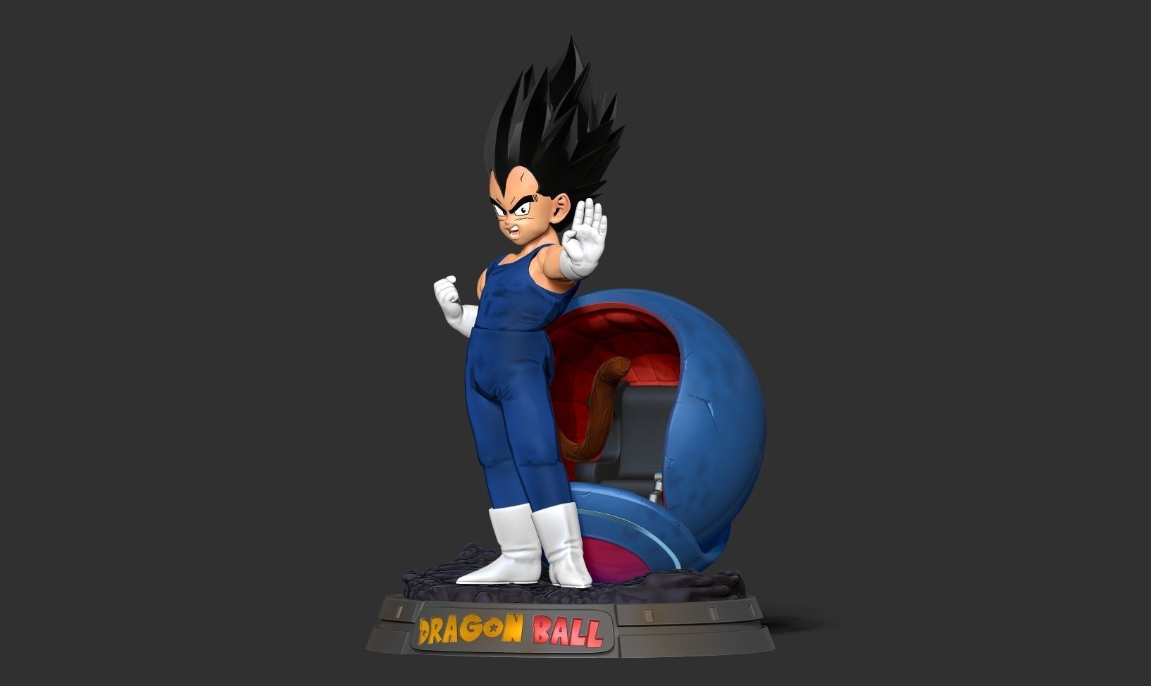 Young Vegeta 3D print model_15