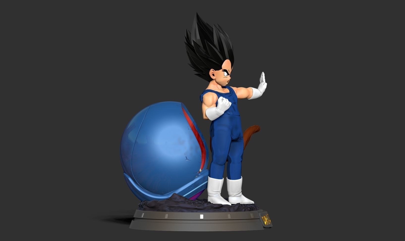Young Vegeta 3D print model_13