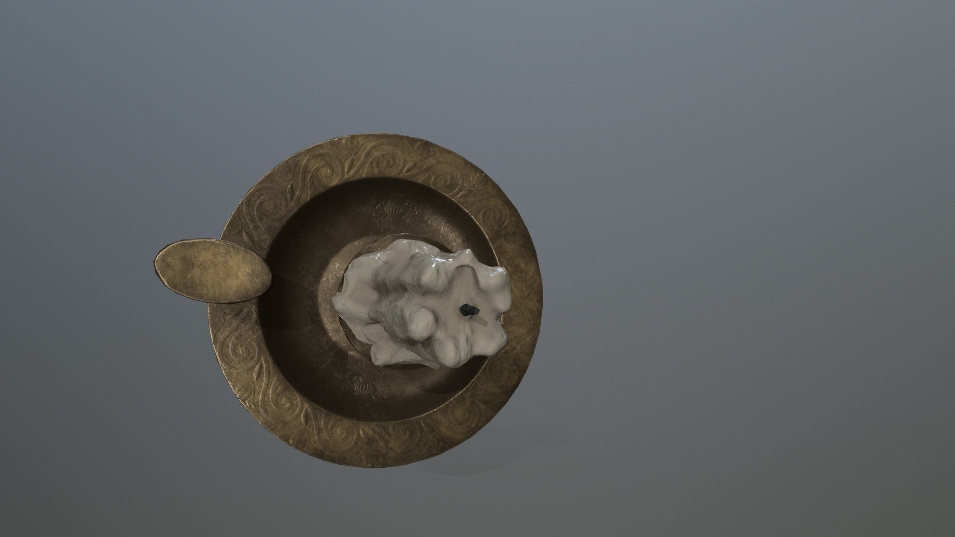 Candlestick candle Low-poly 3D model_8