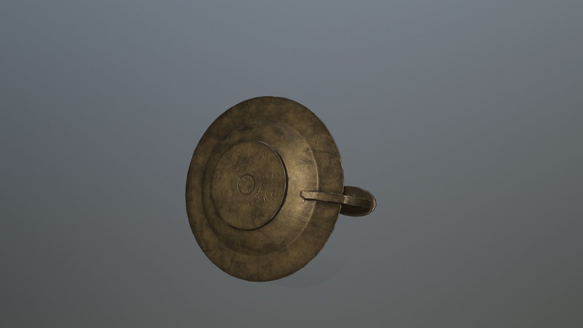 Candlestick candle Low-poly 3D model_7