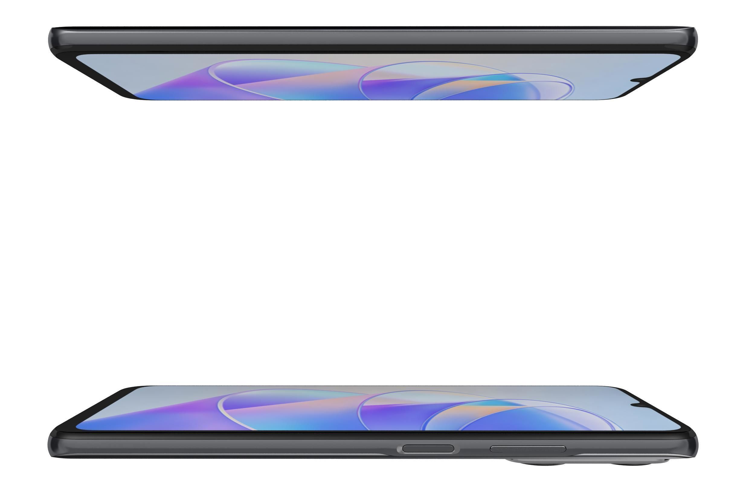 Honor X7A Black Low-poly 3D model_9