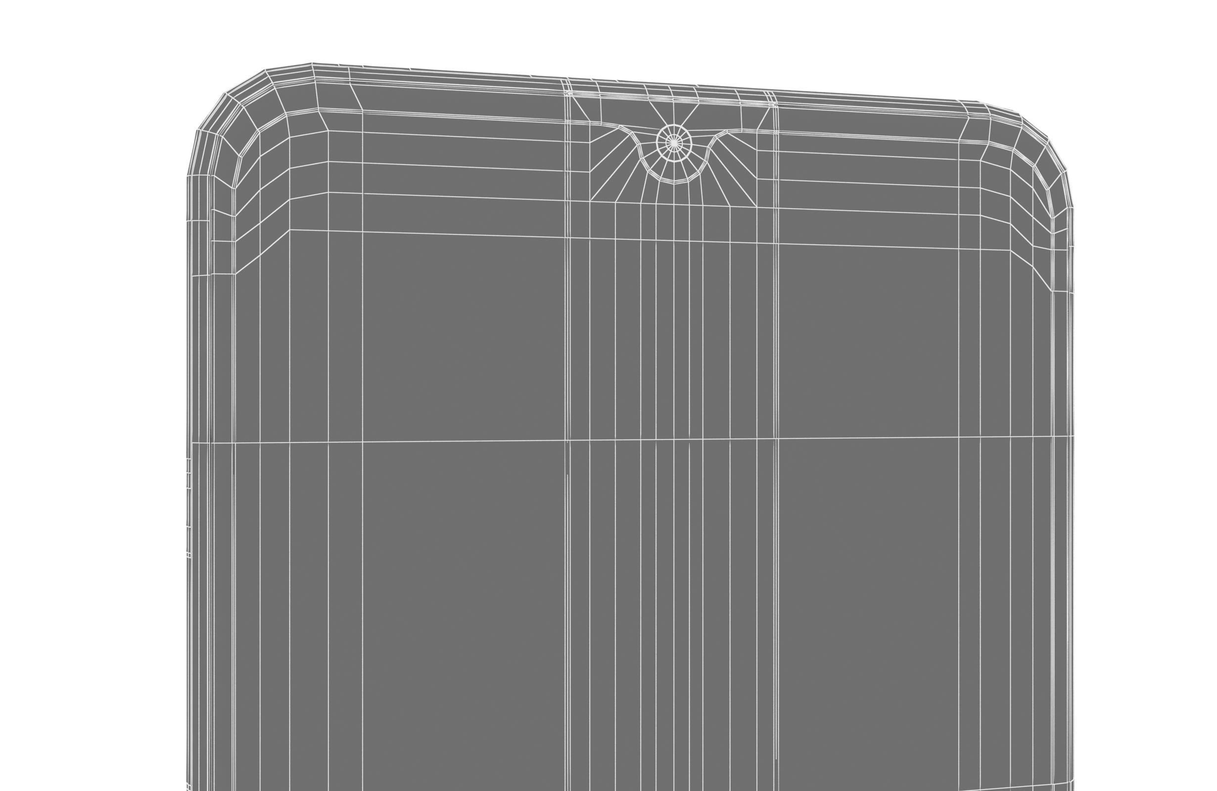 Honor X7A Black Low-poly 3D model_18