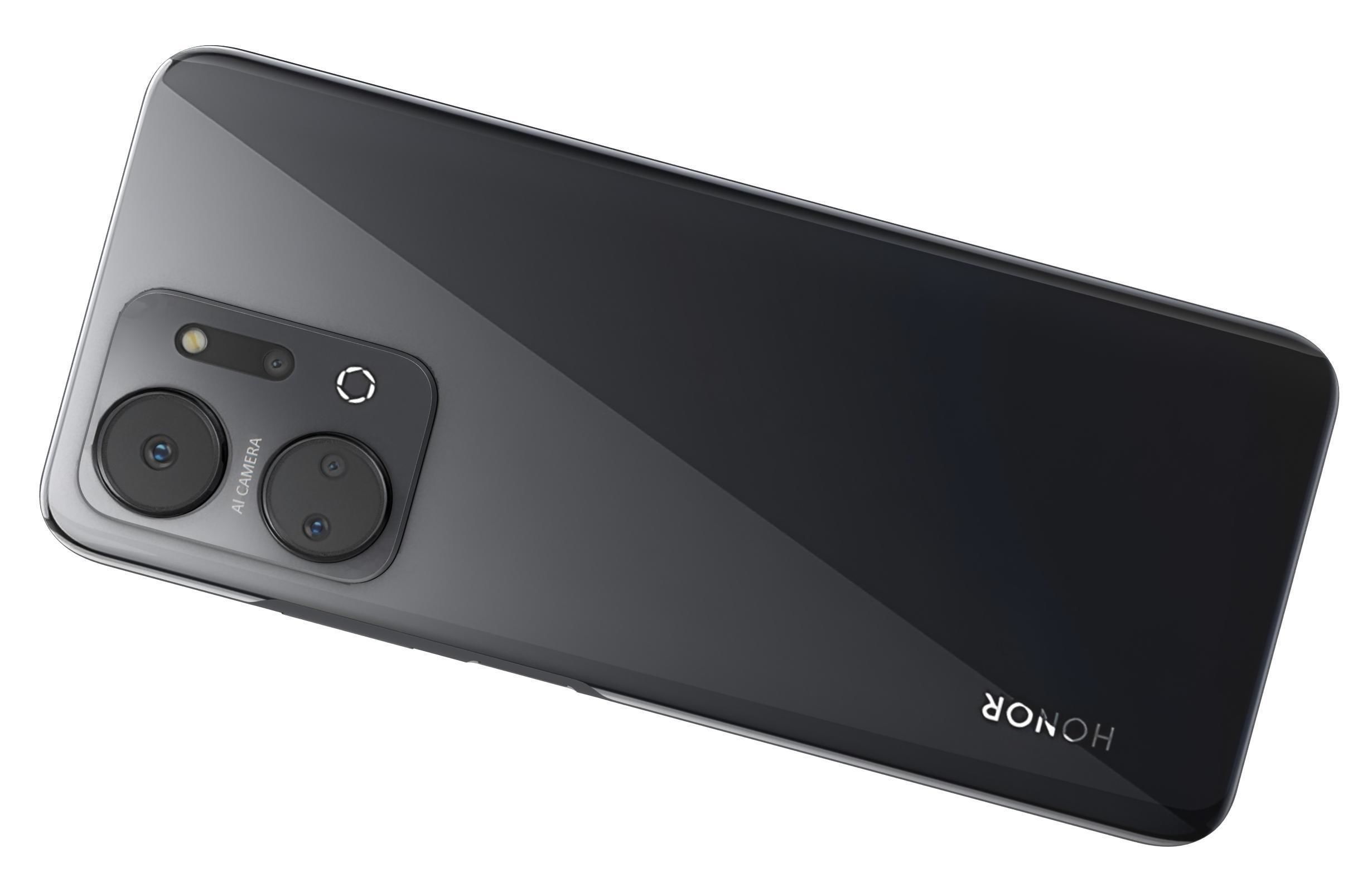 Honor X7A Black Low-poly 3D model_11