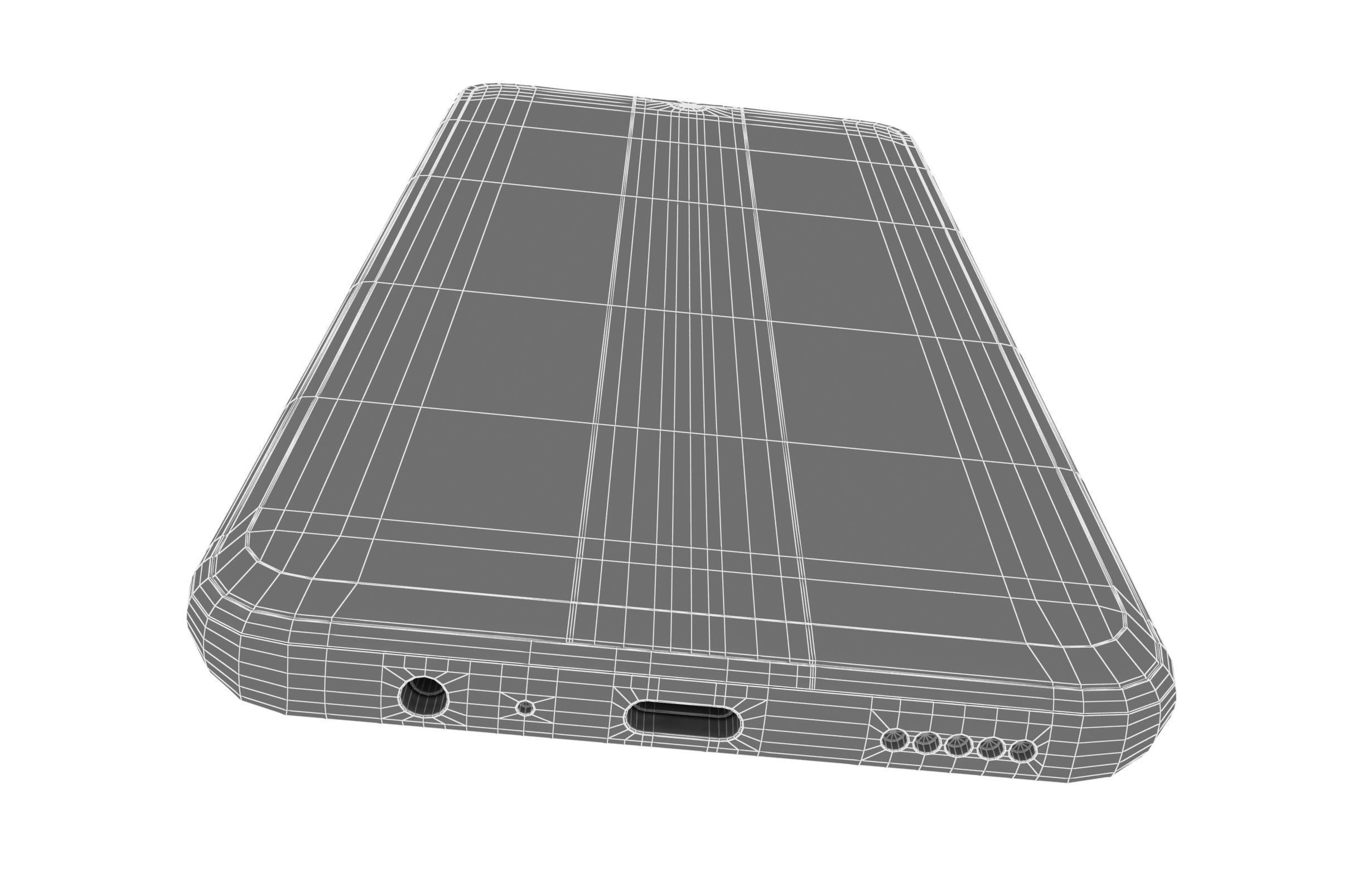 Honor X7A Blue Low-poly 3D model_19