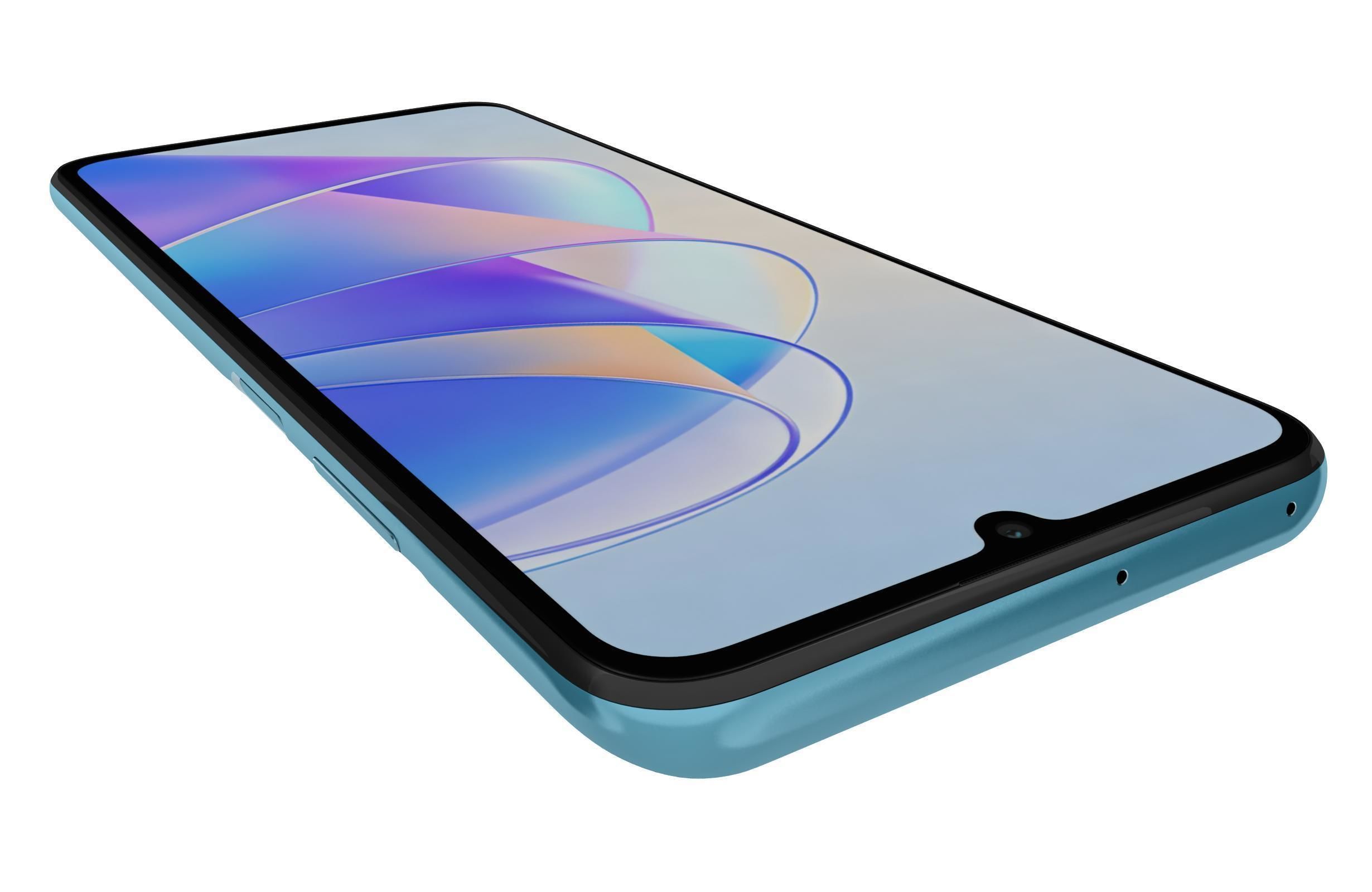 Honor X7A Blue Low-poly 3D model_13