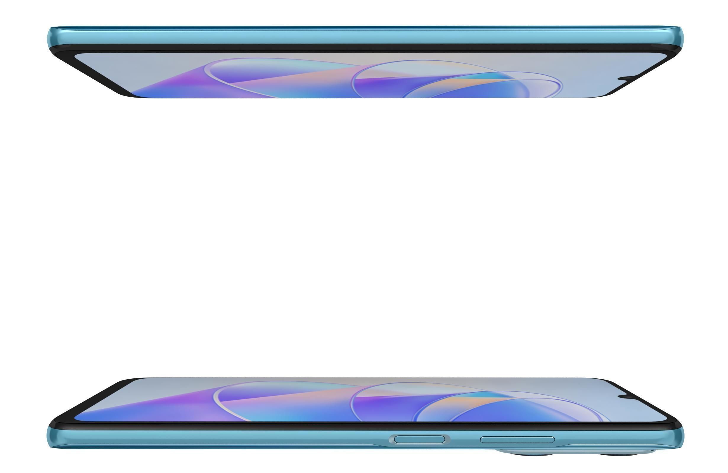 Honor X7A Blue Low-poly 3D model_9