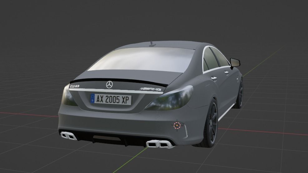Mercedes benz CLS 63 AMG 3D model_2