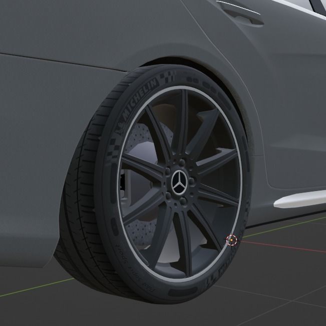 Mercedes benz CLS 63 AMG 3D model_3