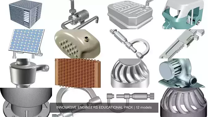INNOVATIVE ENGINEERS EDUCATIONAL PACK 3D Model Collection