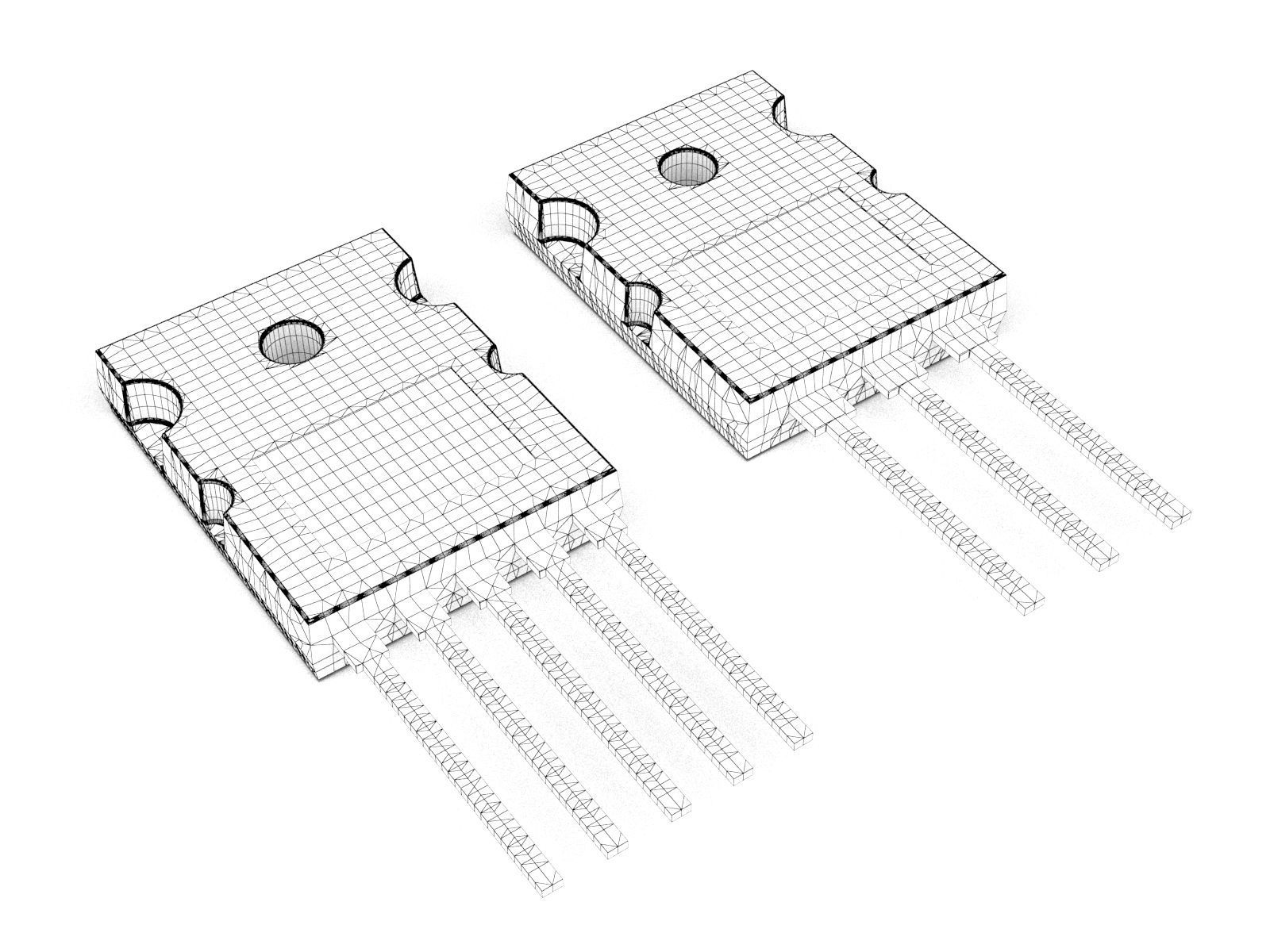Electronic component 08 3D model_1