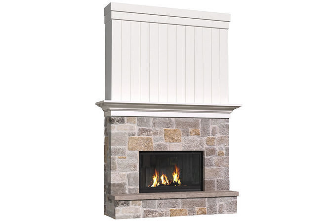 French Fireplace in Provence style 3D model