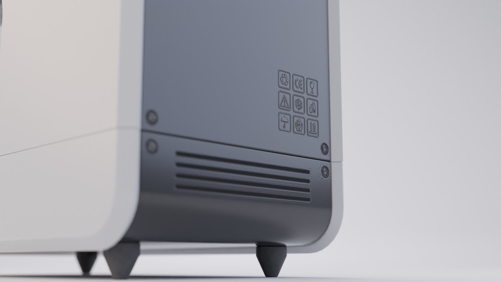 Auto Coffee Maker Concept Low-poly 3D model_6