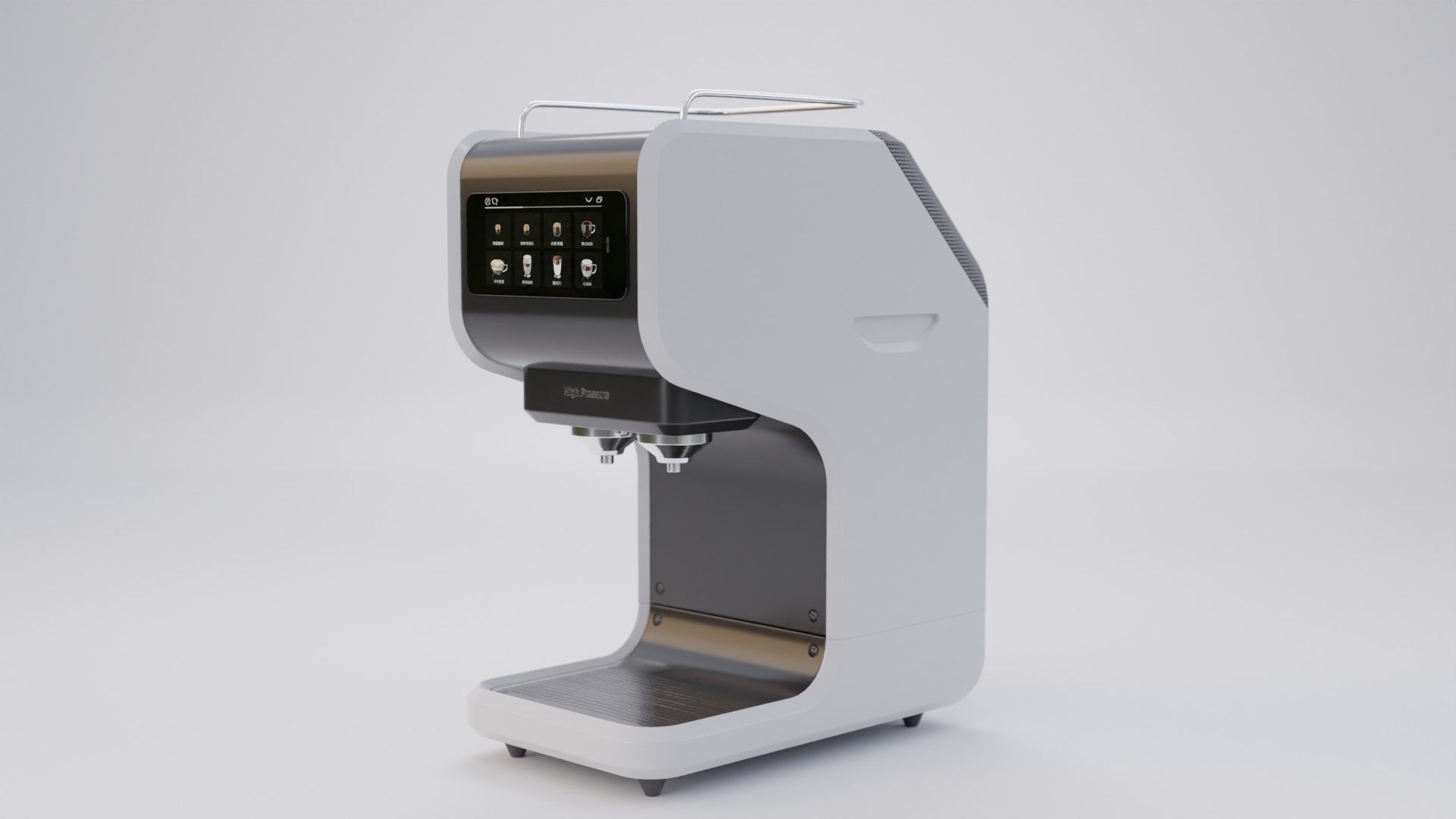 Auto Coffee Maker Concept Low-poly 3D model_3