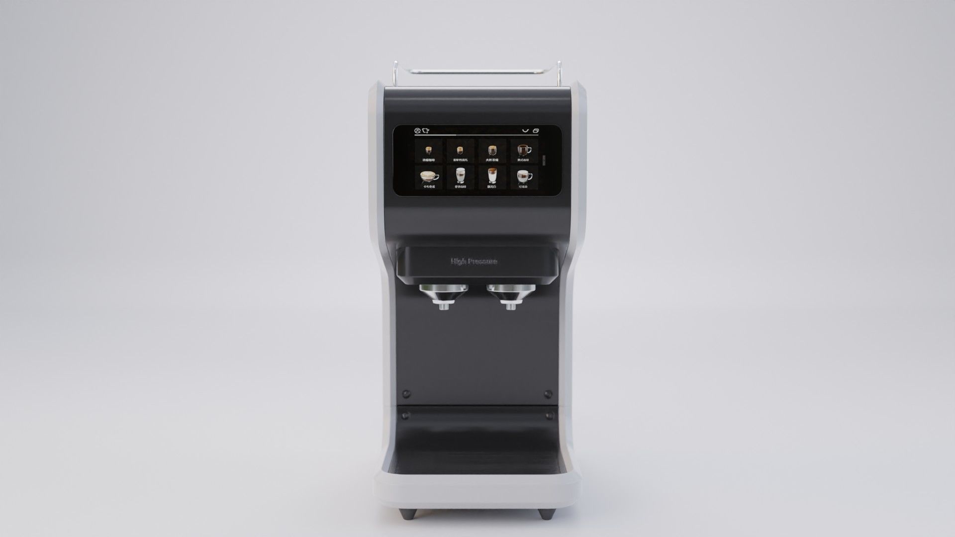 Auto Coffee Maker Concept Low-poly 3D model_2