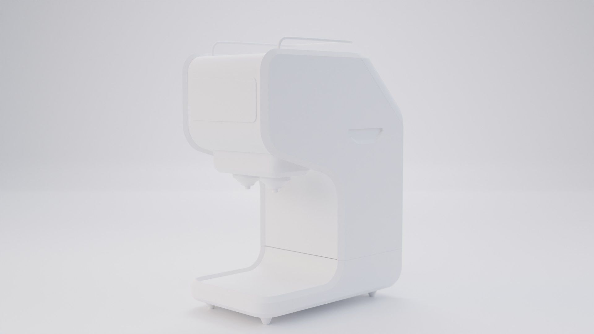 Auto Coffee Maker Concept Low-poly 3D model_8