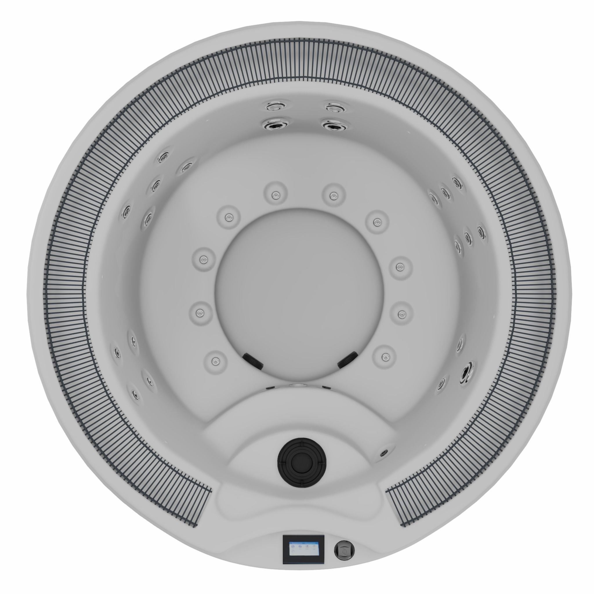 3D model of Hot Tub Jacuzzi MSPA Olden Low-poly 3D model_1