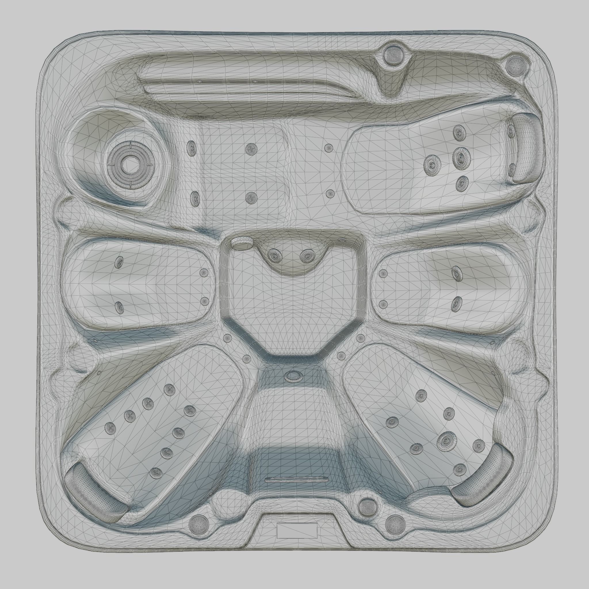 3D model of Hot Tub Jacuzzi MSPA Lofoten Low-poly 3D model_5