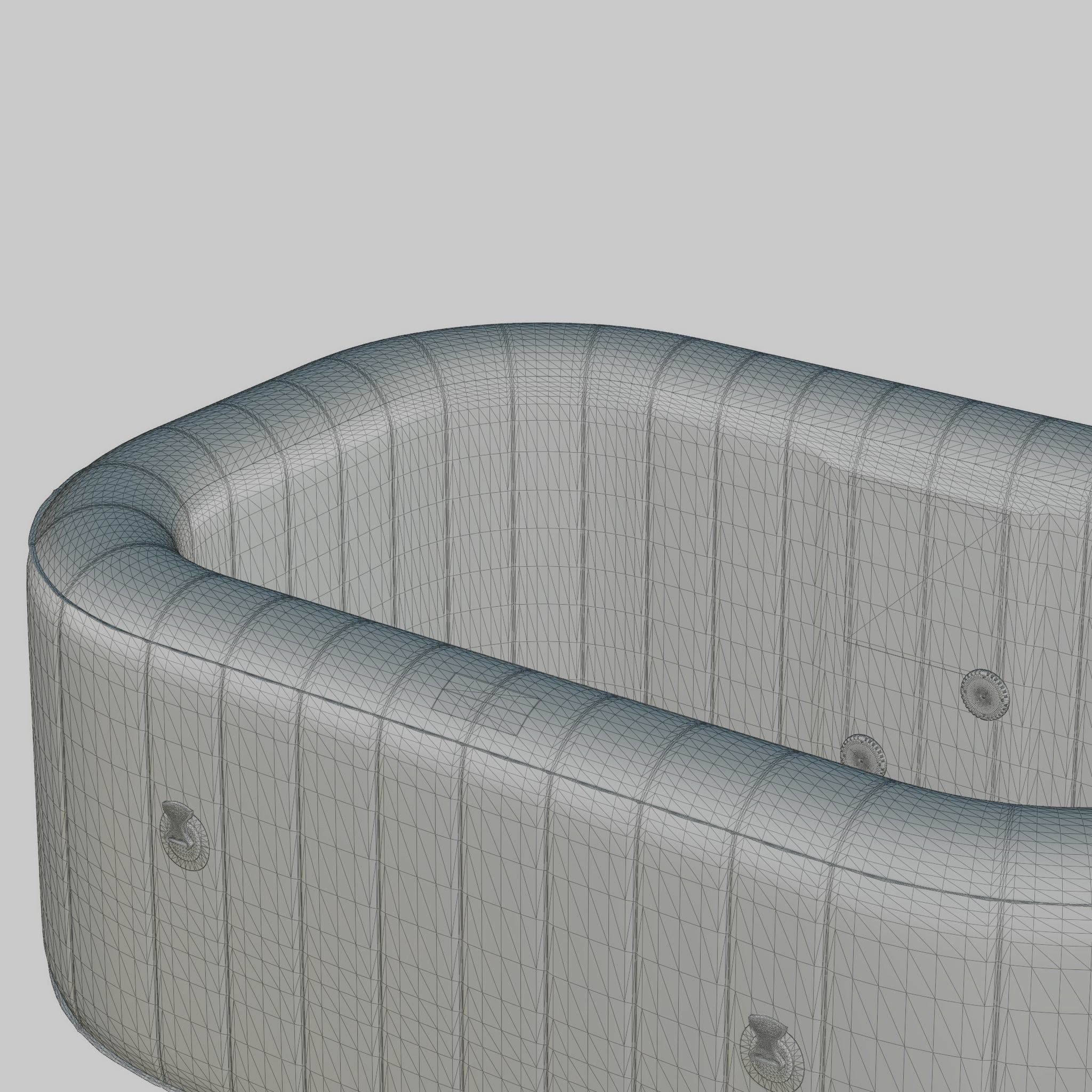 3D model of Hot Tub Jacuzzi MSPA Nest 2p Low-poly 3D model_7