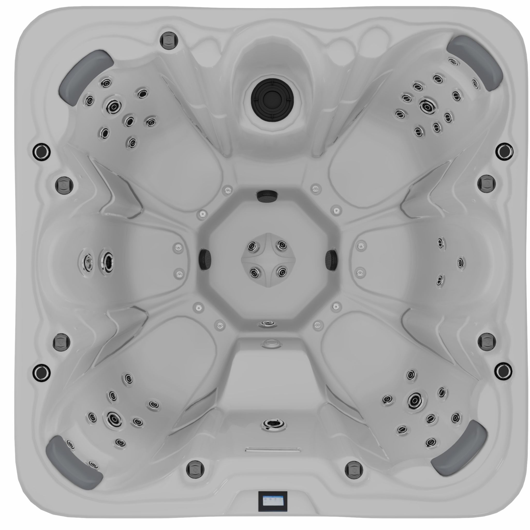 3D model of Hot Tub Jacuzzi MSPA Loen Low-poly 3D model_1