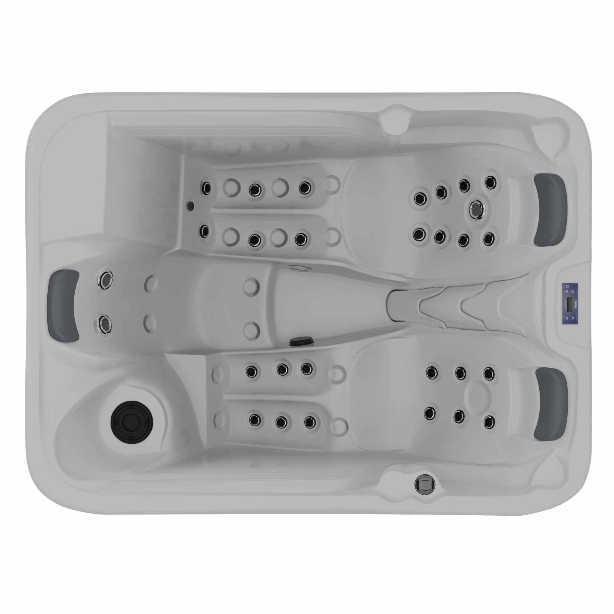 3D model of Hot Tub Jacuzzi MSPA Hvaler Low-poly 3D model_1