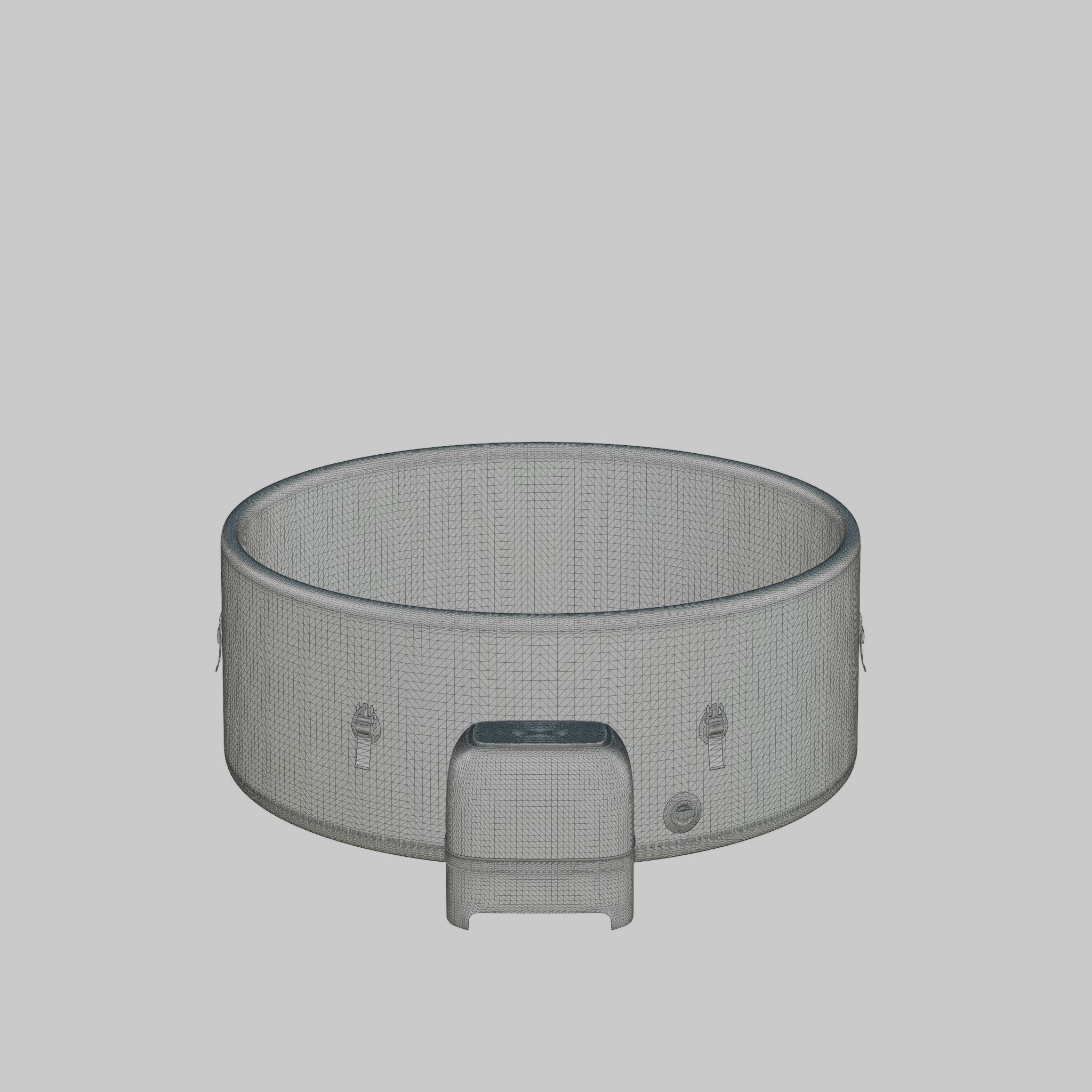 3D model of Hot Tub Jacuzzi MSPA Mono 6p Low-poly 3D model_6