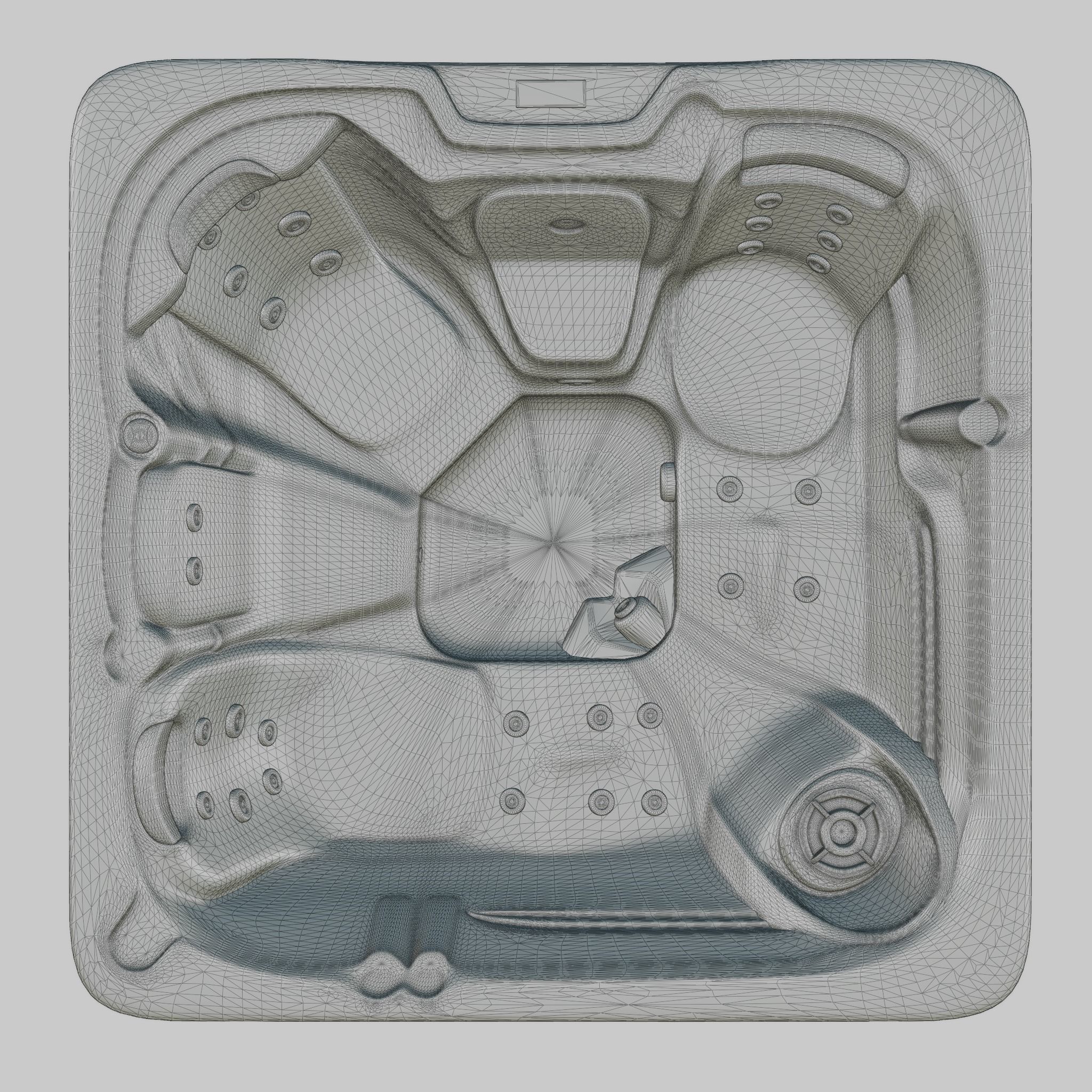 3D model of Hot Tub Jacuzzi MSPA Norefjell Low-poly 3D model_5