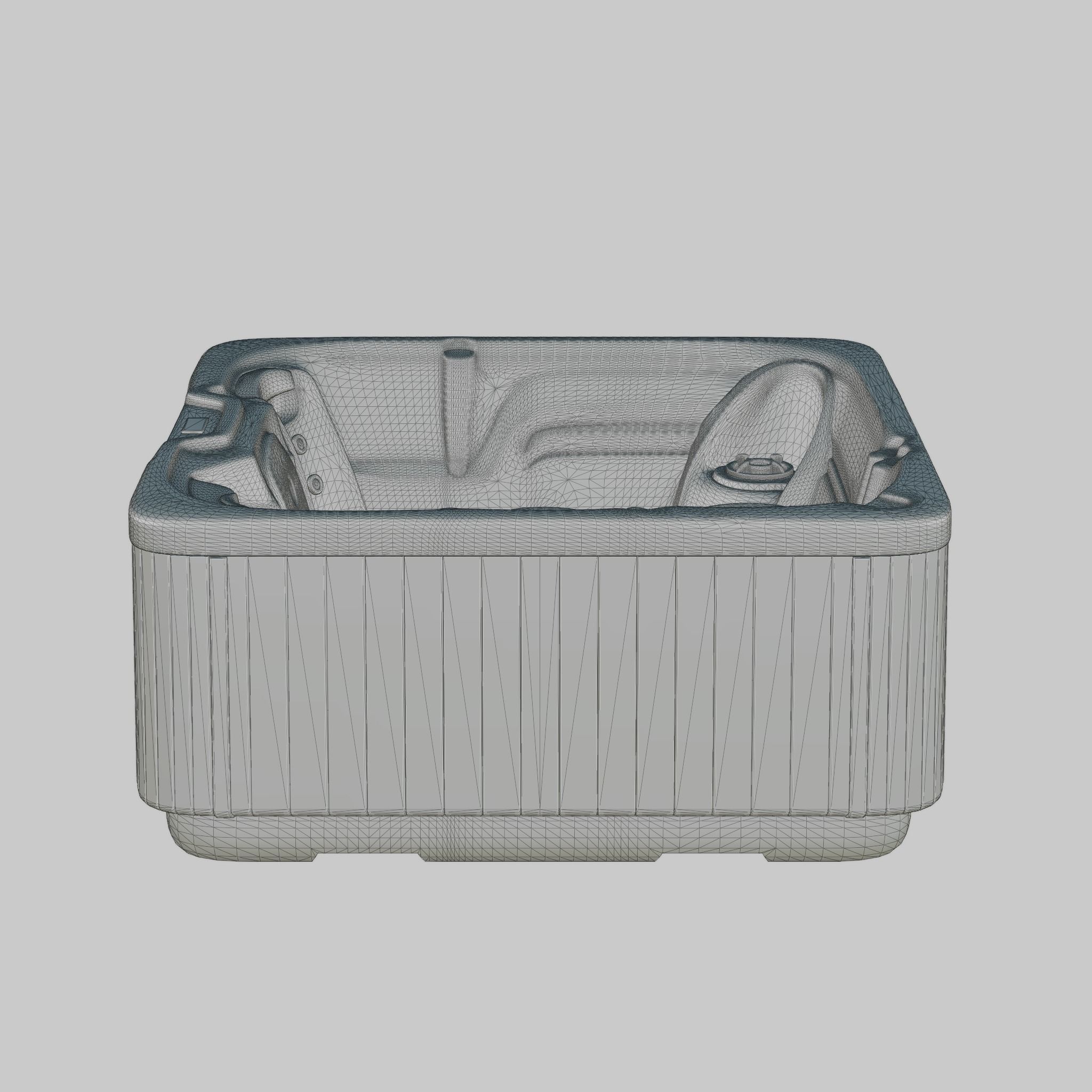 3D model of Hot Tub Jacuzzi MSPA Norefjell Low-poly 3D model_6
