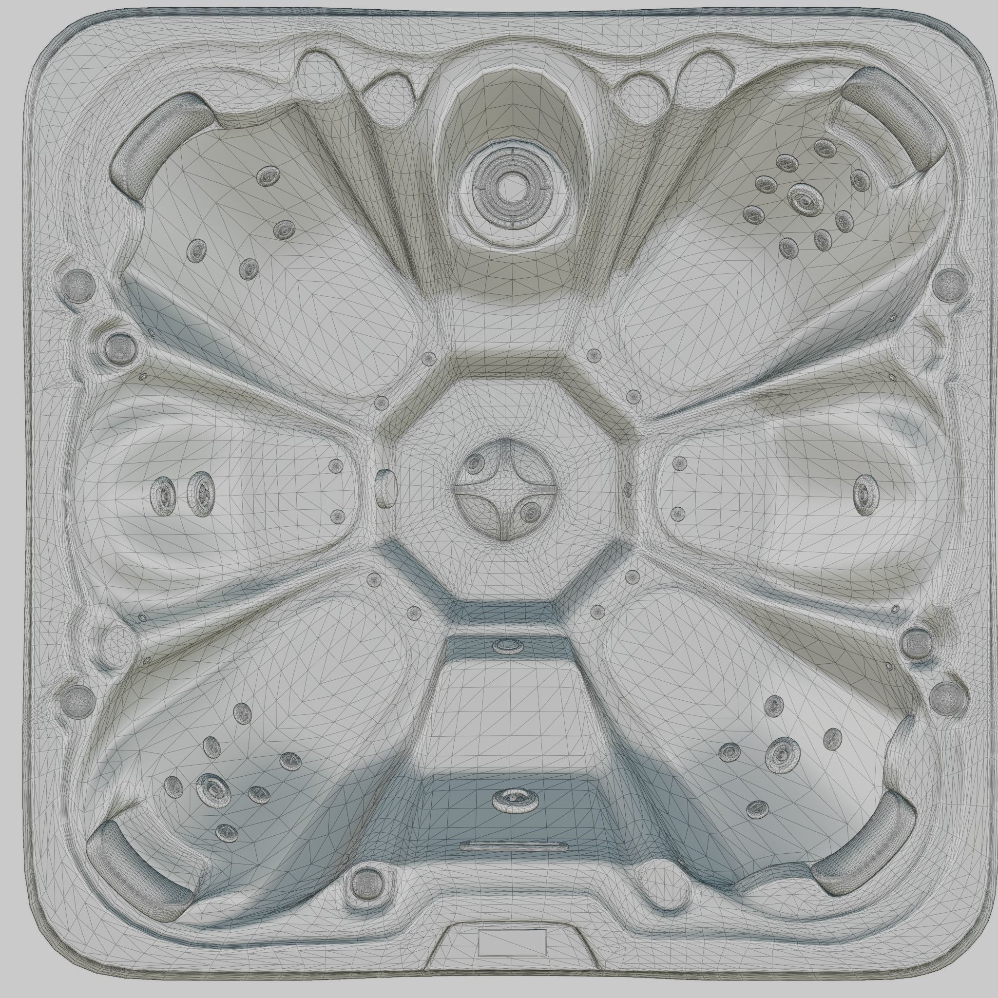 3D model of Hot Tub Jacuzzi MSPA Lillehammer Low-poly 3D model_5