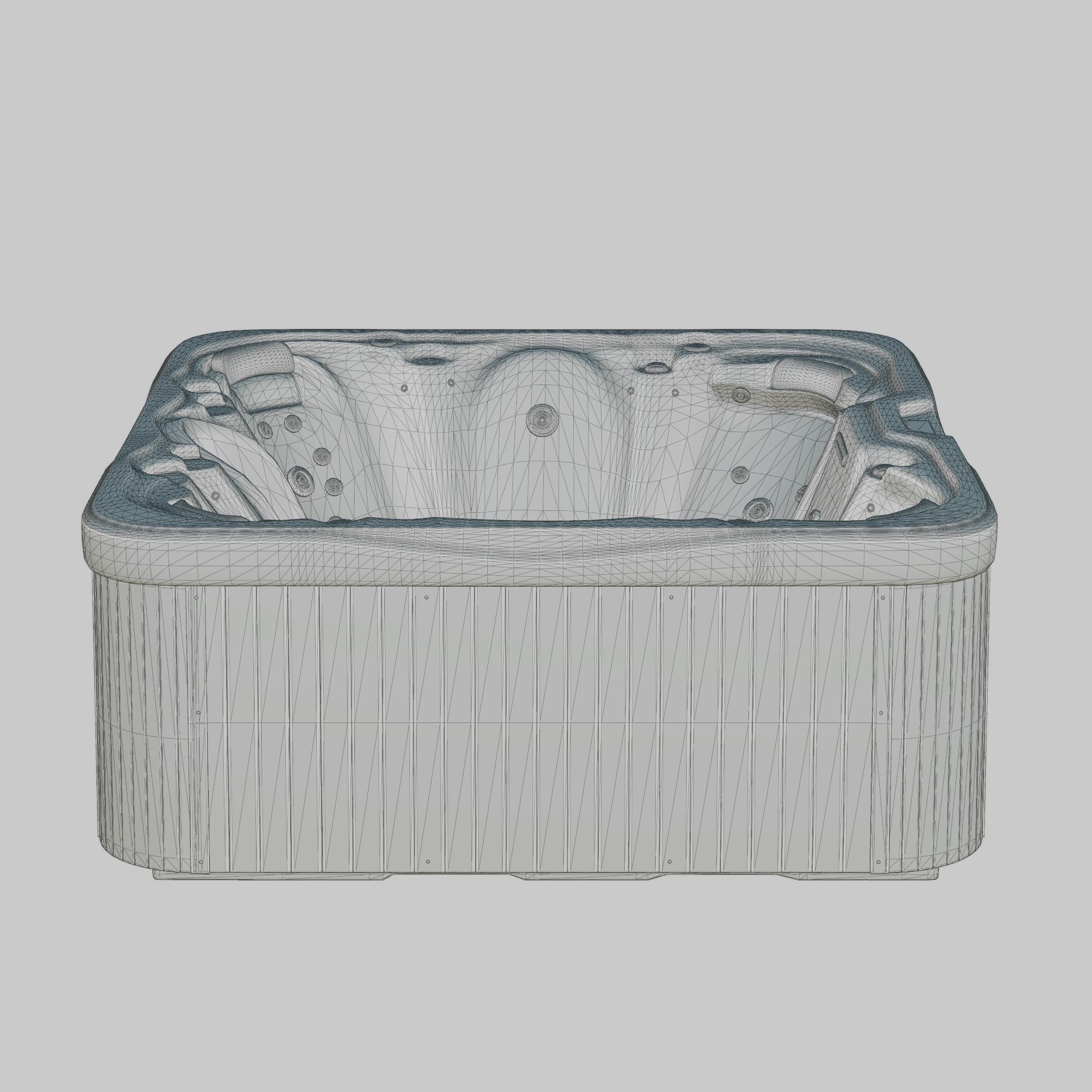 3D model of Hot Tub Jacuzzi MSPA Lillehammer Low-poly 3D model_6
