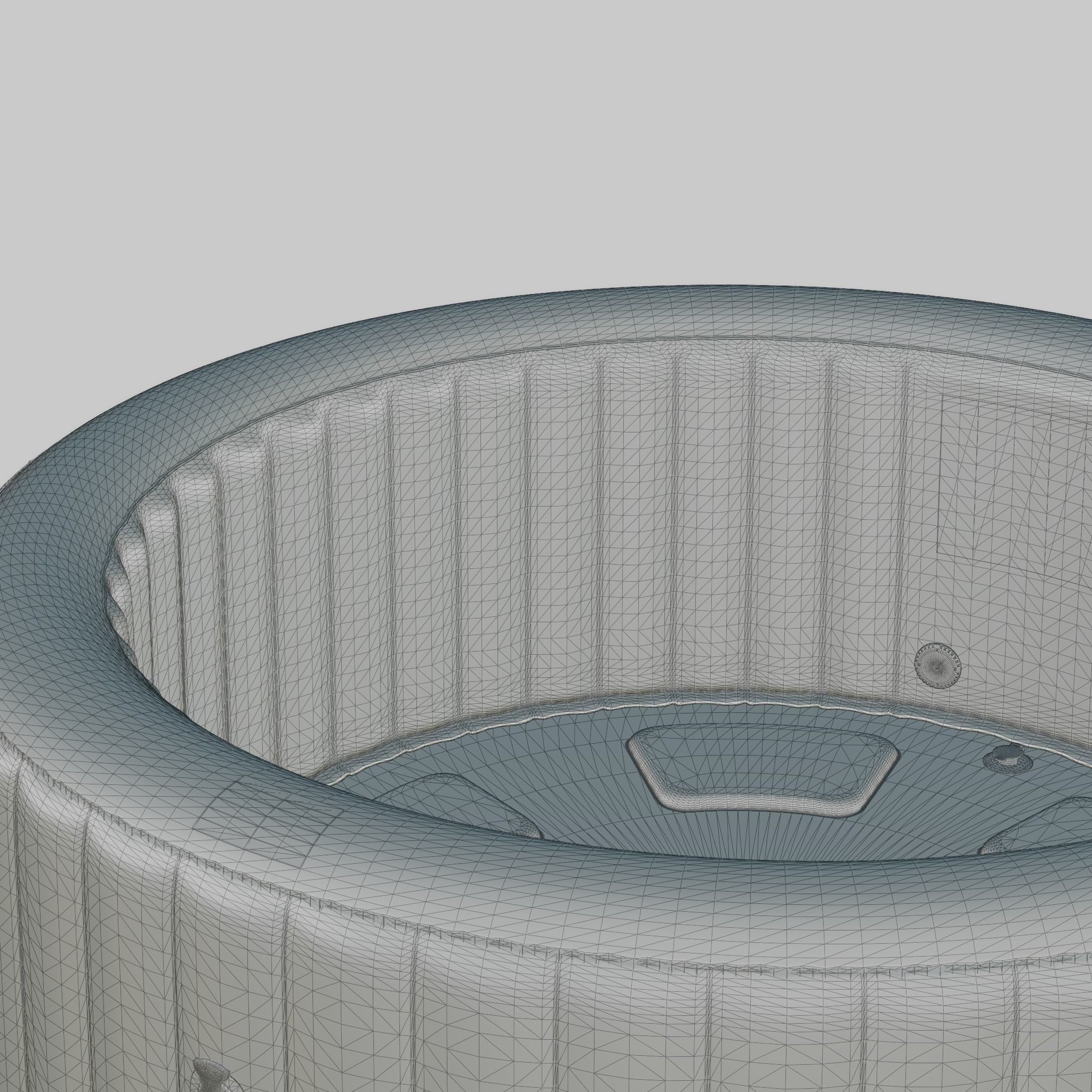 3D model of Hot Tub Jacuzzi MSPA Aurora 6p Low-poly 3D model_7