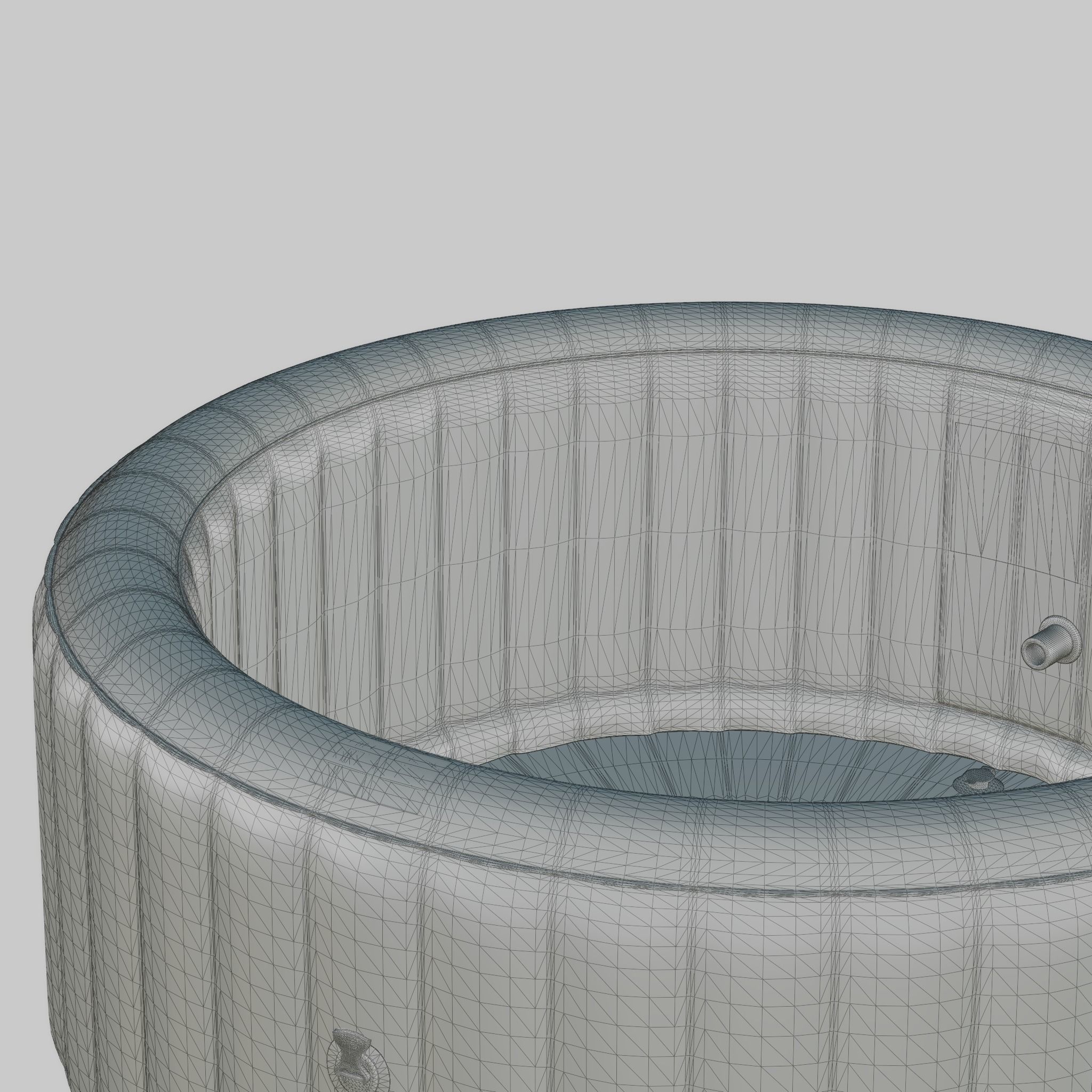 3D model of Hot Tub Jacuzzi MSPA Bergen 4p Low-poly 3D model_7