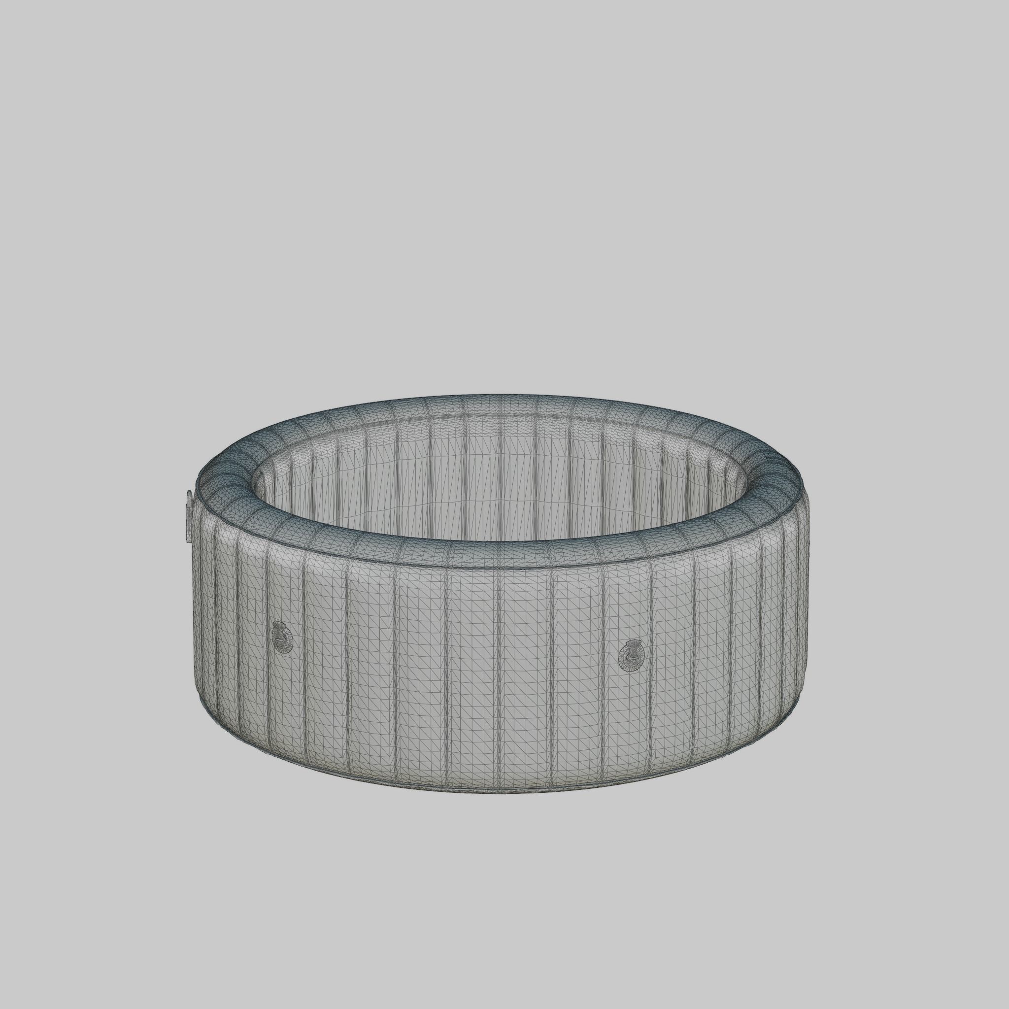 3D model of Hot Tub Jacuzzi MSPA Bergen 4p Low-poly 3D model_6