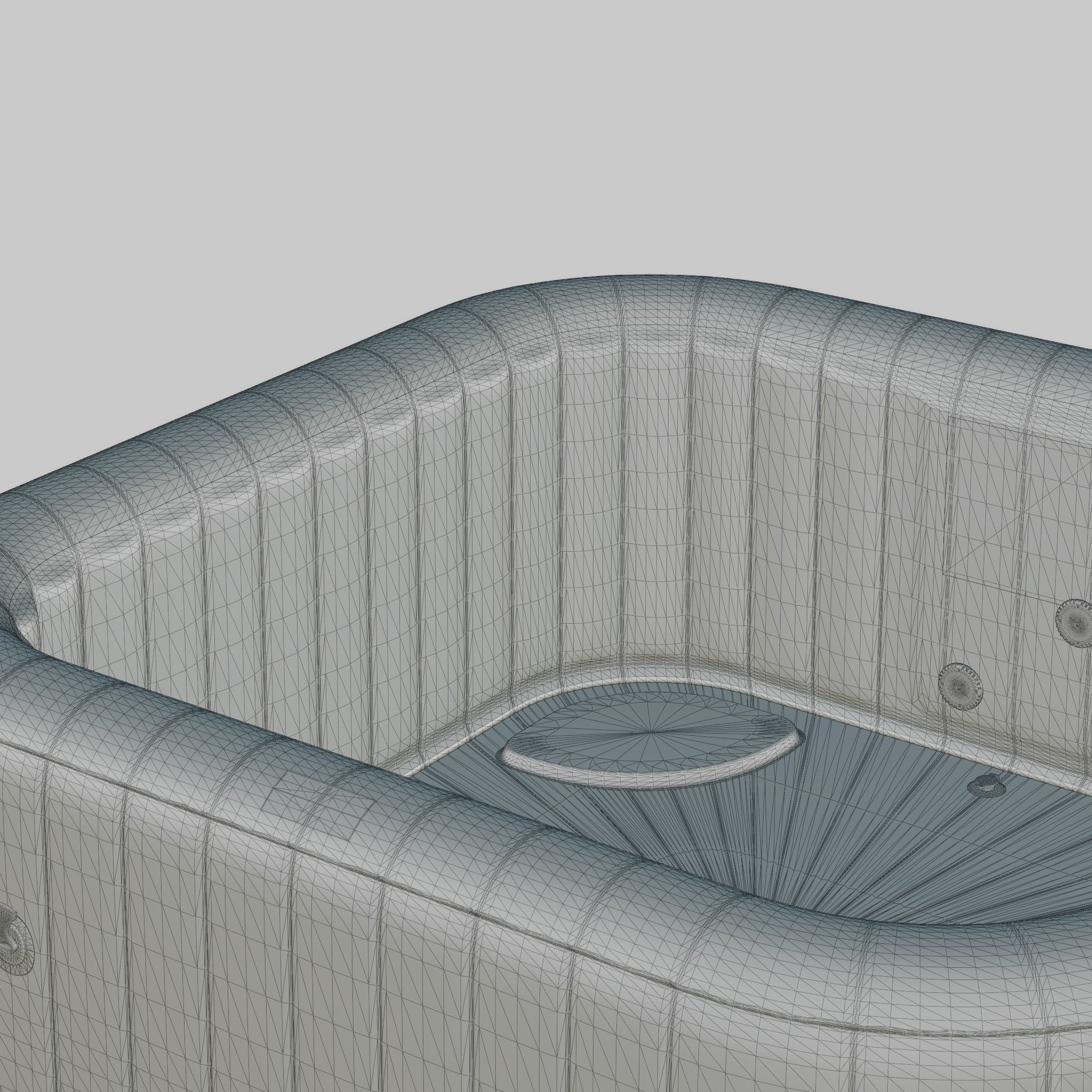 3D model of Hot Tub Jacuzzi MSPA Vito 6p Low-poly 3D model_7