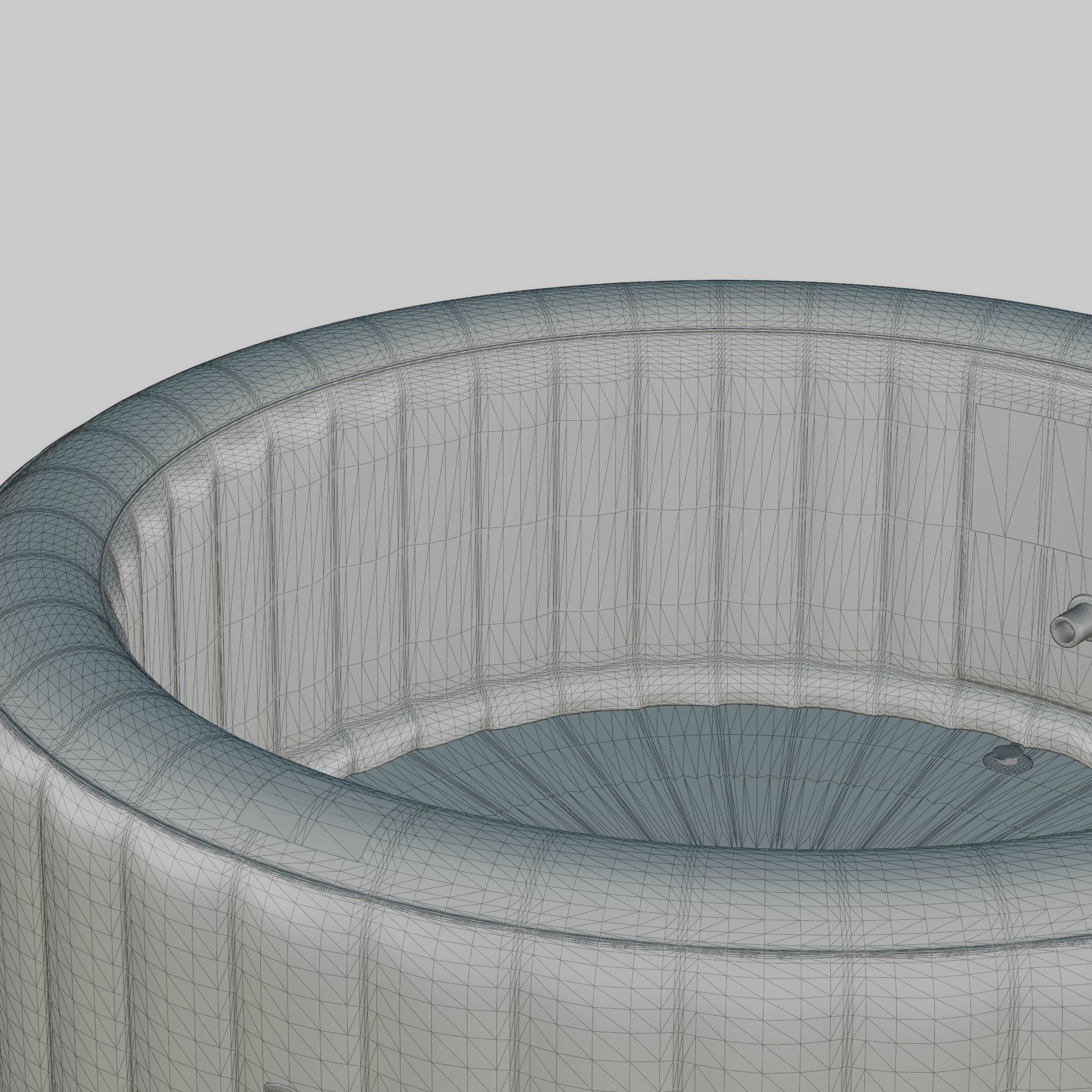3D model of Hot Tub Jacuzzi MSPA Bergen 6p Low-poly 3D model_7