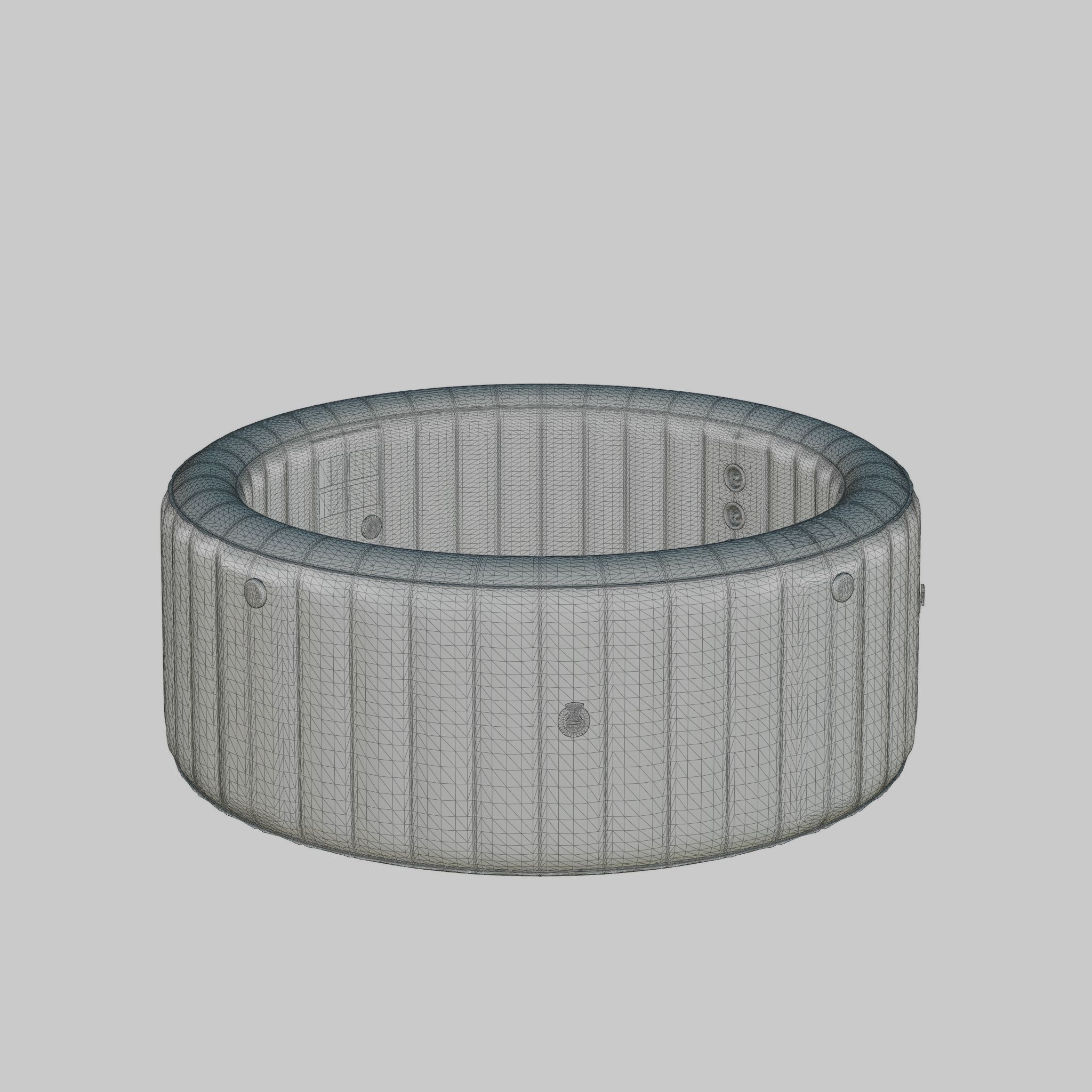 3D model of Hot Tub Jacuzzi MSPA Carlton 6p Low-poly 3D model_4