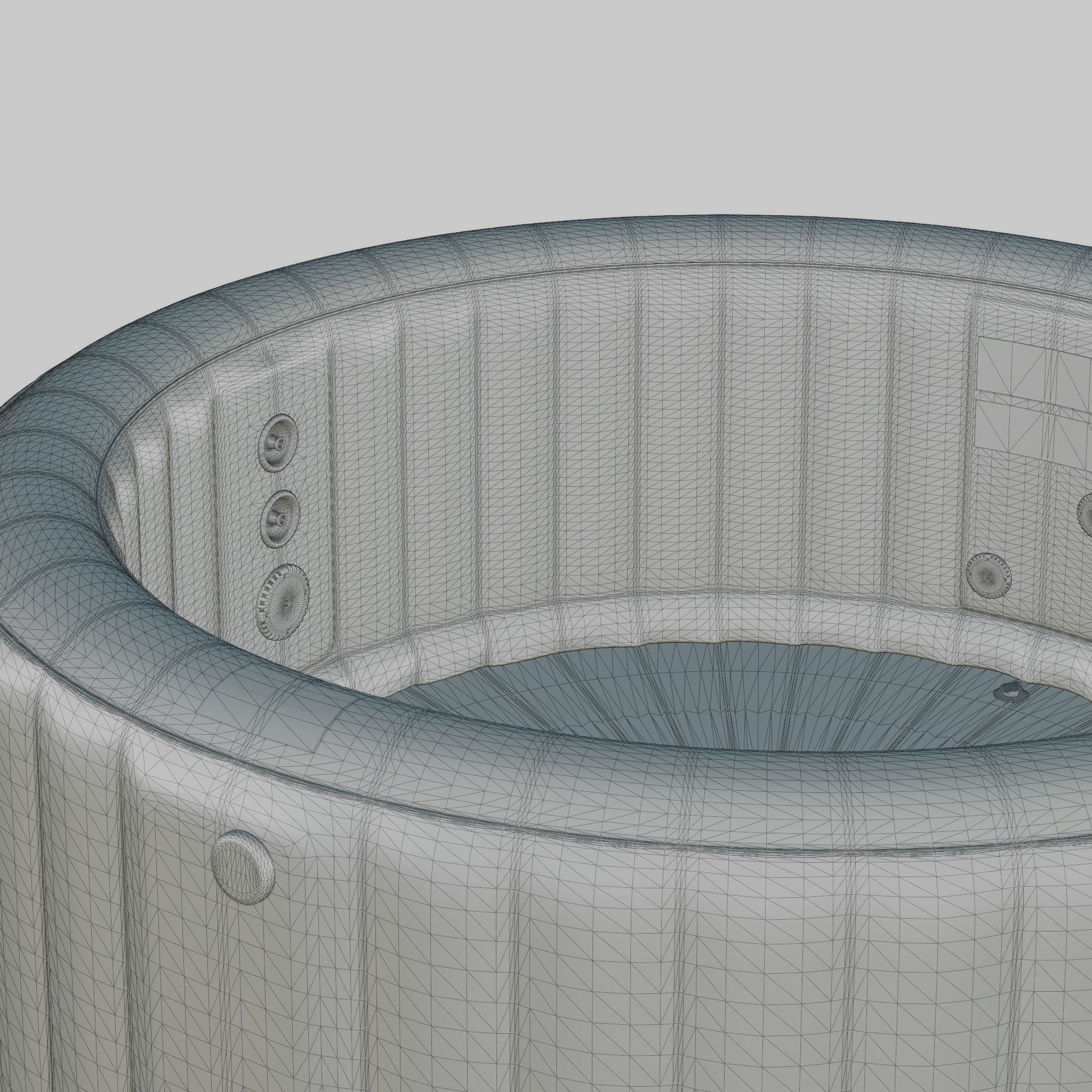 3D model of Hot Tub Jacuzzi MSPA Carlton 6p Low-poly 3D model_7