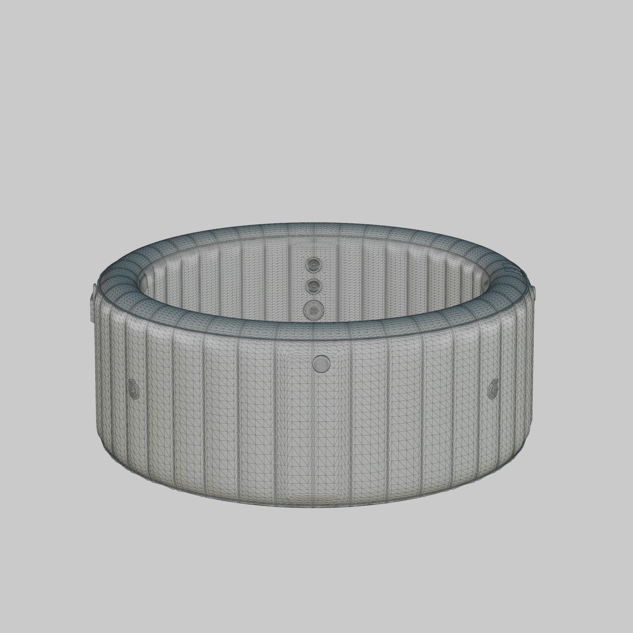 3D model of Hot Tub Jacuzzi MSPA Carlton 6p Low-poly 3D model_6