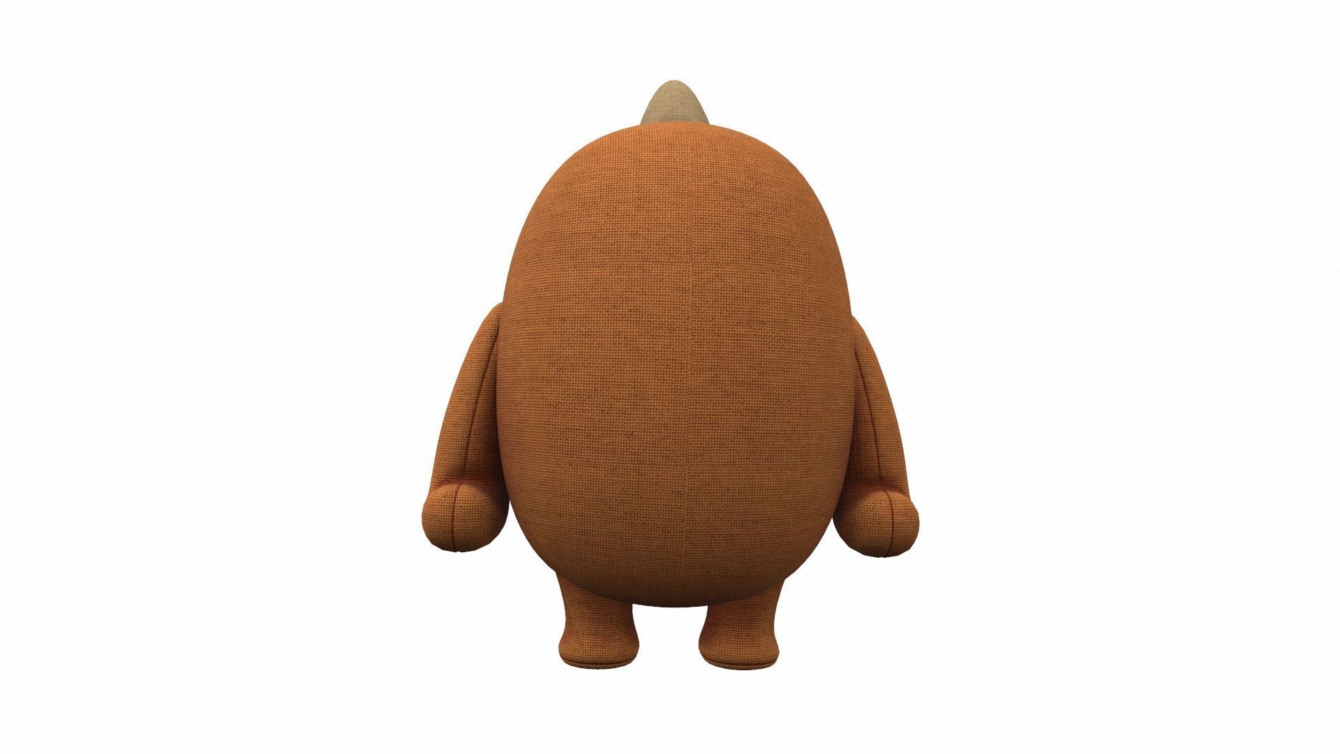 Plush toy monster 01 3D model_3