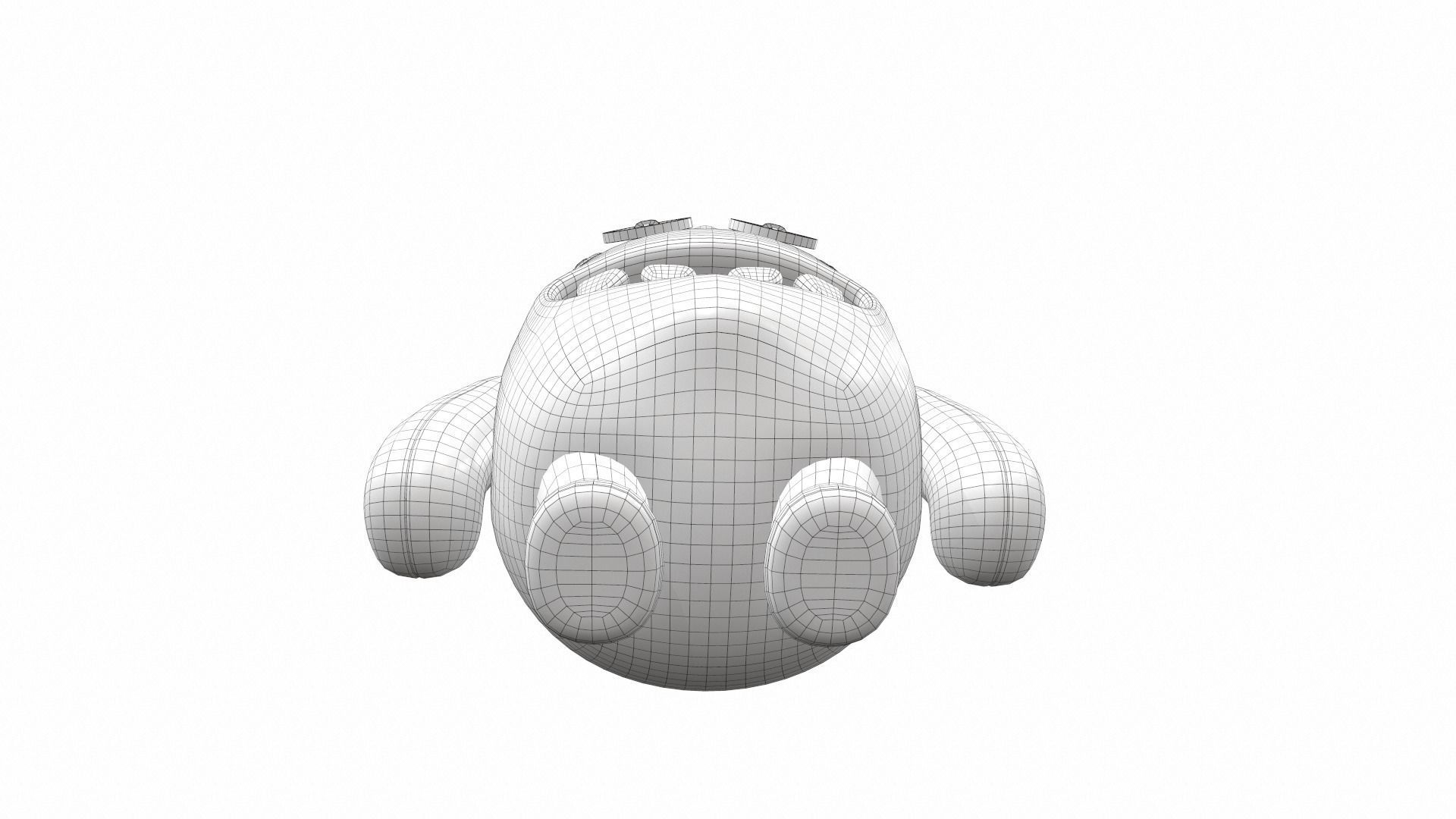 Plush toy monster 01 3D model_9